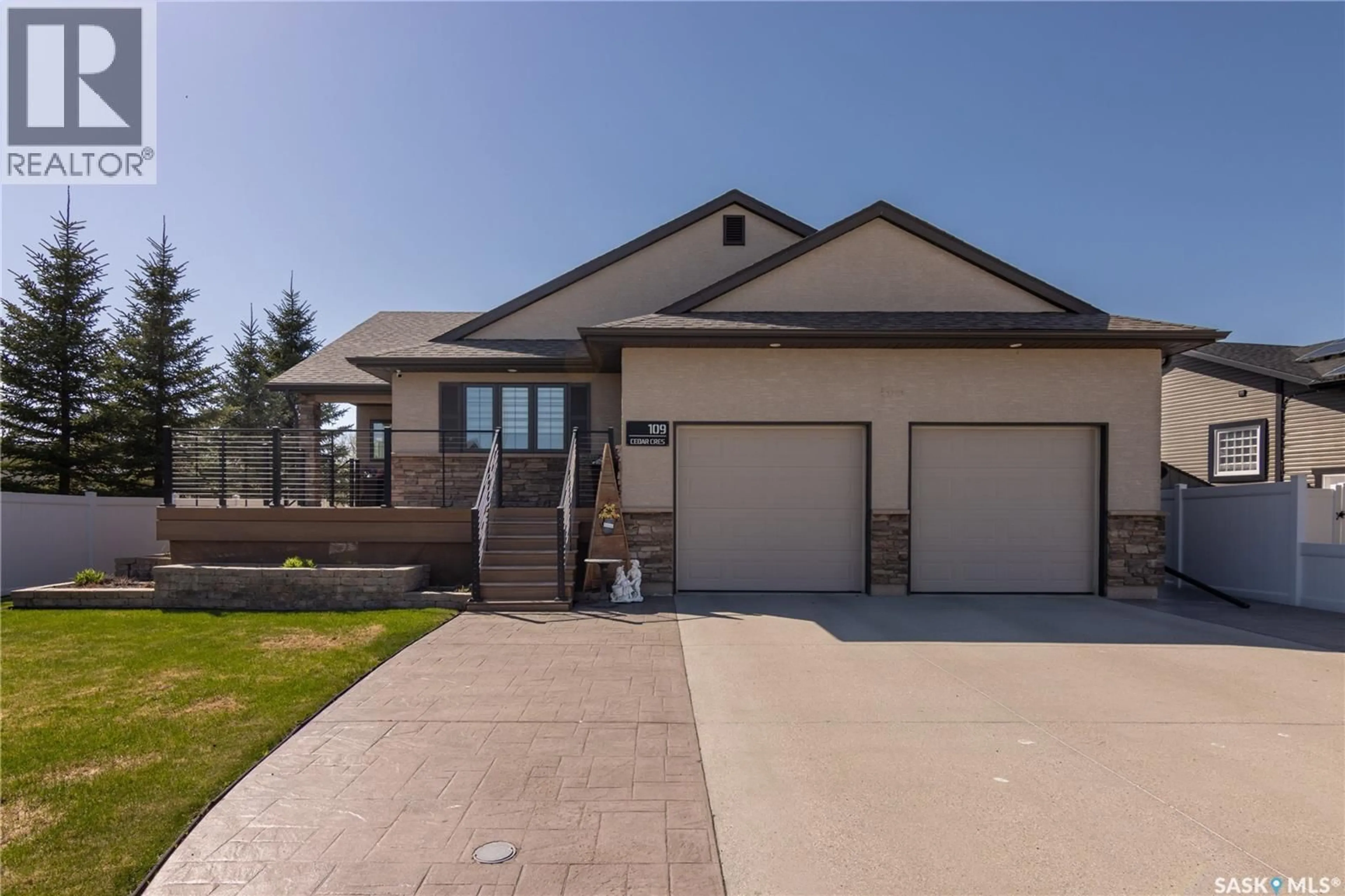 Home with vinyl exterior material, street for 109 CEDAR CRESCENT, Churchbridge Saskatchewan S0A0M0