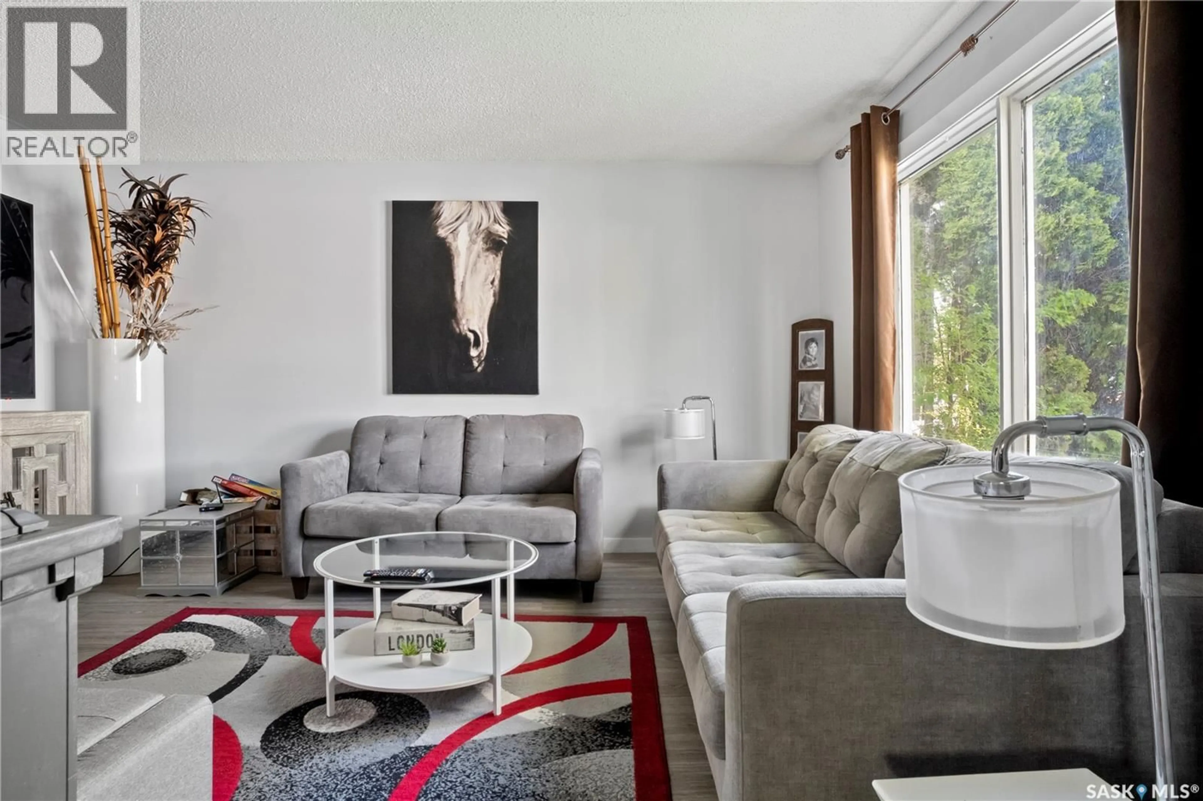 Living room with furniture, unknown for 18 HYLAND CRESCENT, Regina Saskatchewan S4R7P3