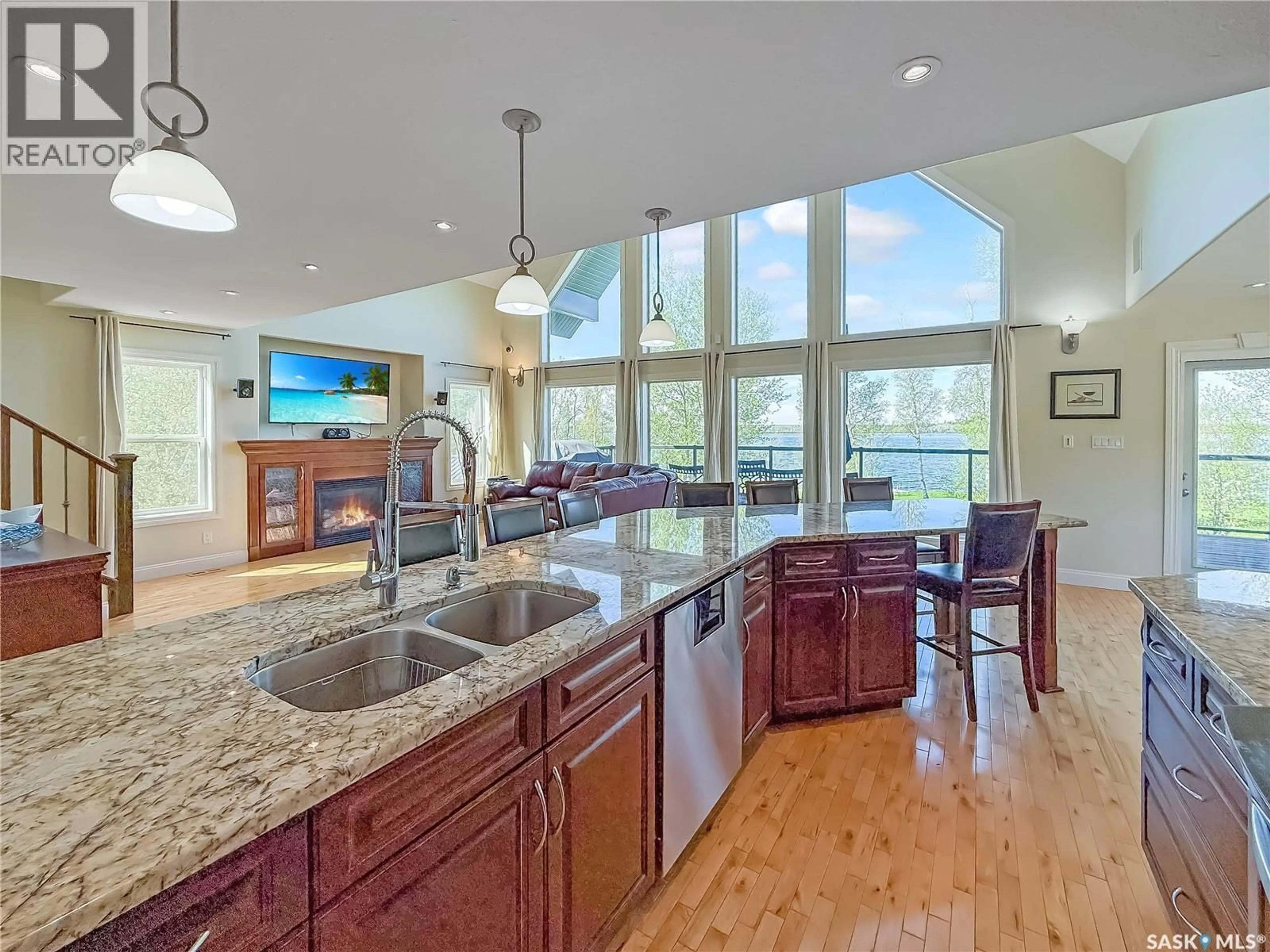 Open concept kitchen, ceramic/tile floor for 46 SUNSET WAY, Candle Lake Saskatchewan S0J3E0