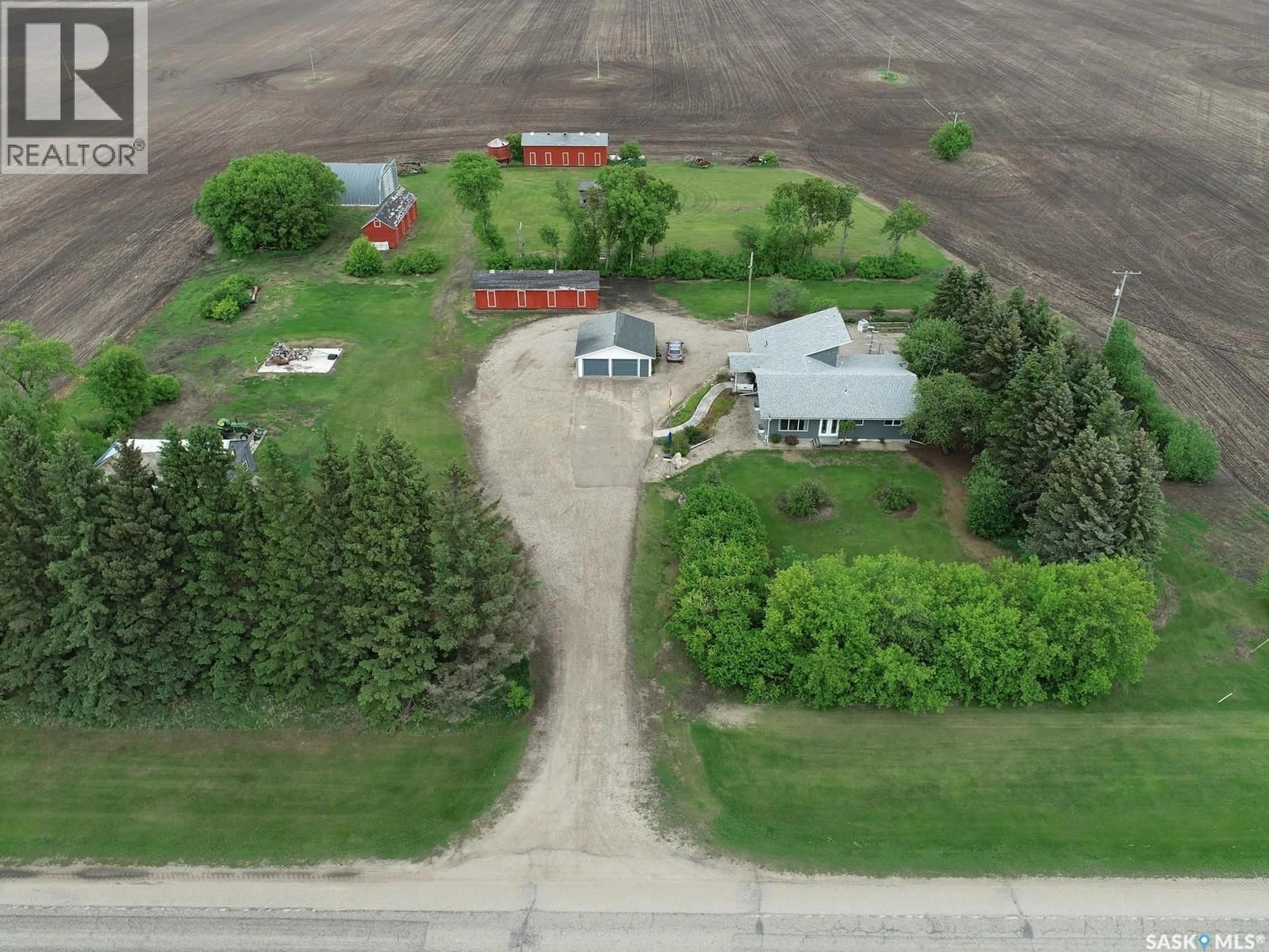 A pic from outside/outdoor area/front of a property/back of a property/a pic from drone, street for CODETTE ACREAGE, Nipawin Rm No. 487 Saskatchewan S0E1E0