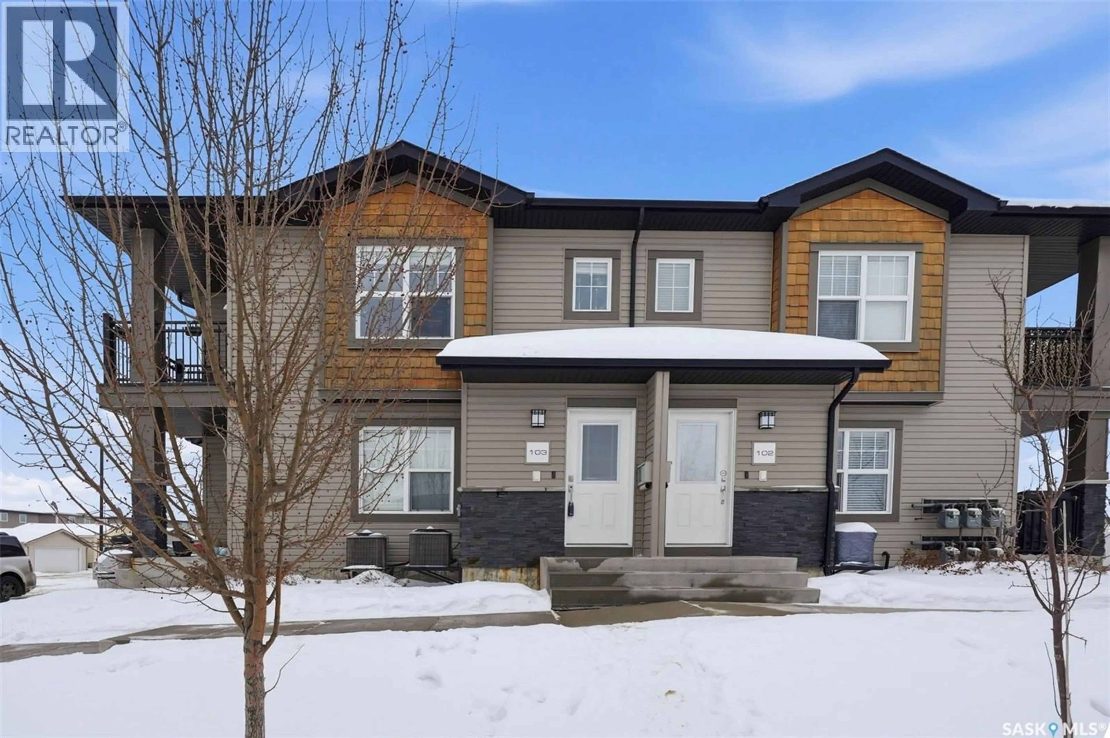 Home with vinyl exterior material, unknown for 103 - 1120 HAMPTON CIRCLE, Saskatoon Saskatchewan S7R0L9
