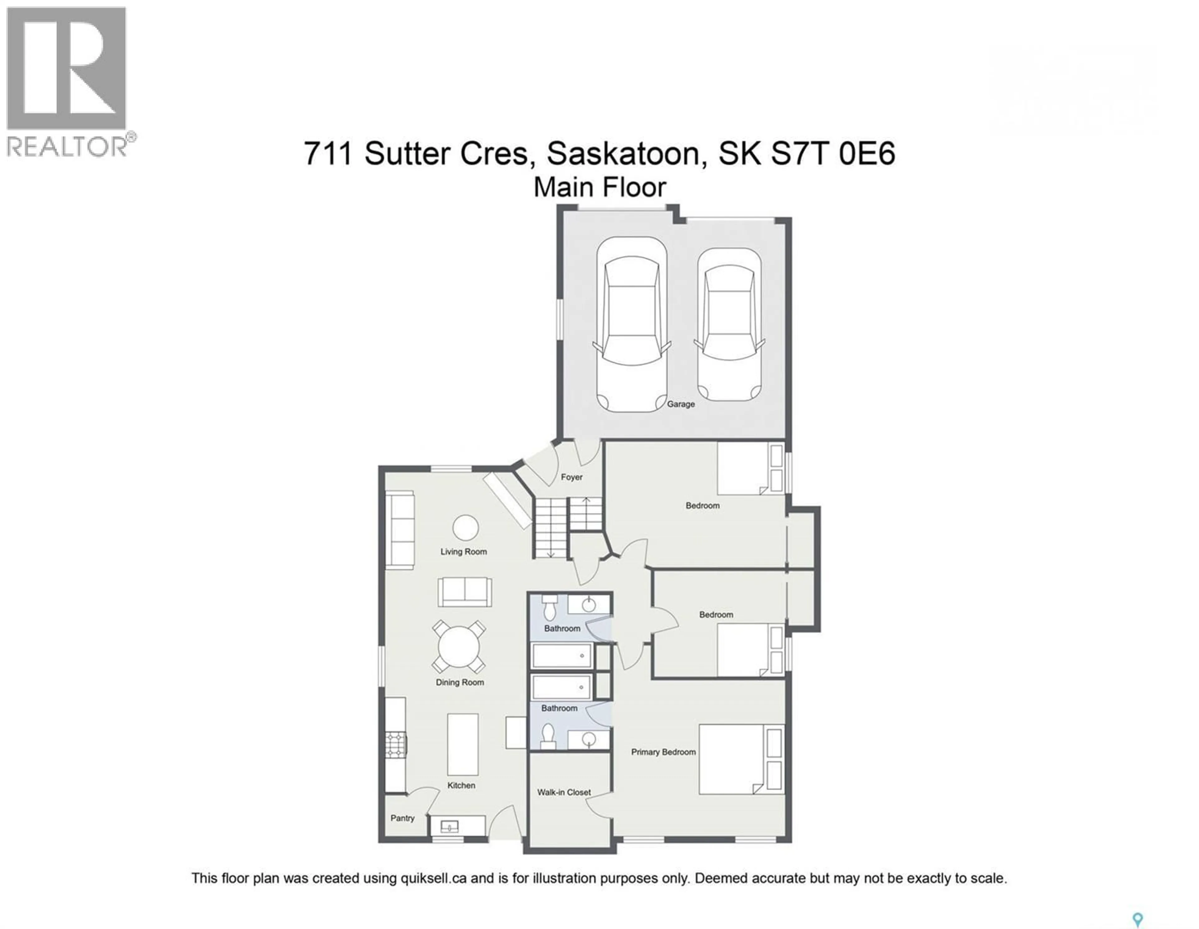 Floor plan for 711 SUTTER CRESCENT, Saskatoon Saskatchewan S7T0R4