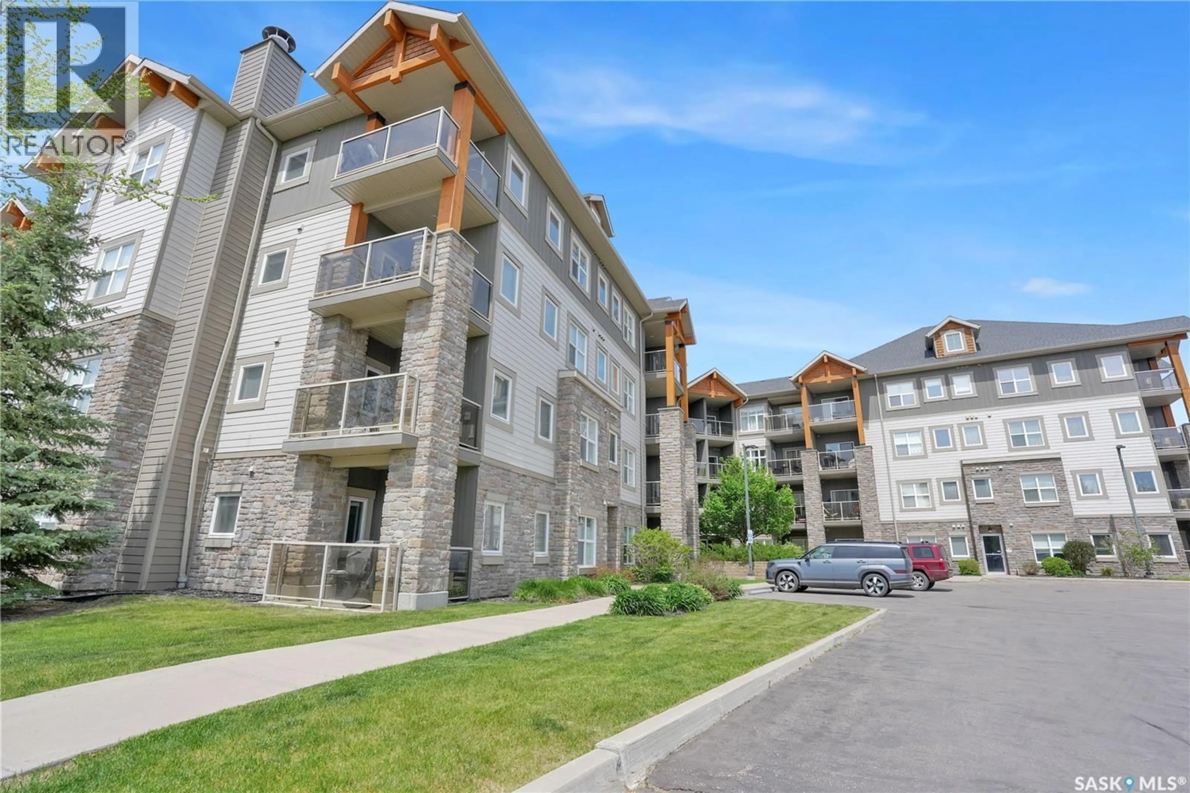 A pic from outside/outdoor area/front of a property/back of a property/a pic from drone, unknown for 1220 - 407 BLACKFOOT DRIVE, Regina Saskatchewan S4S6T2