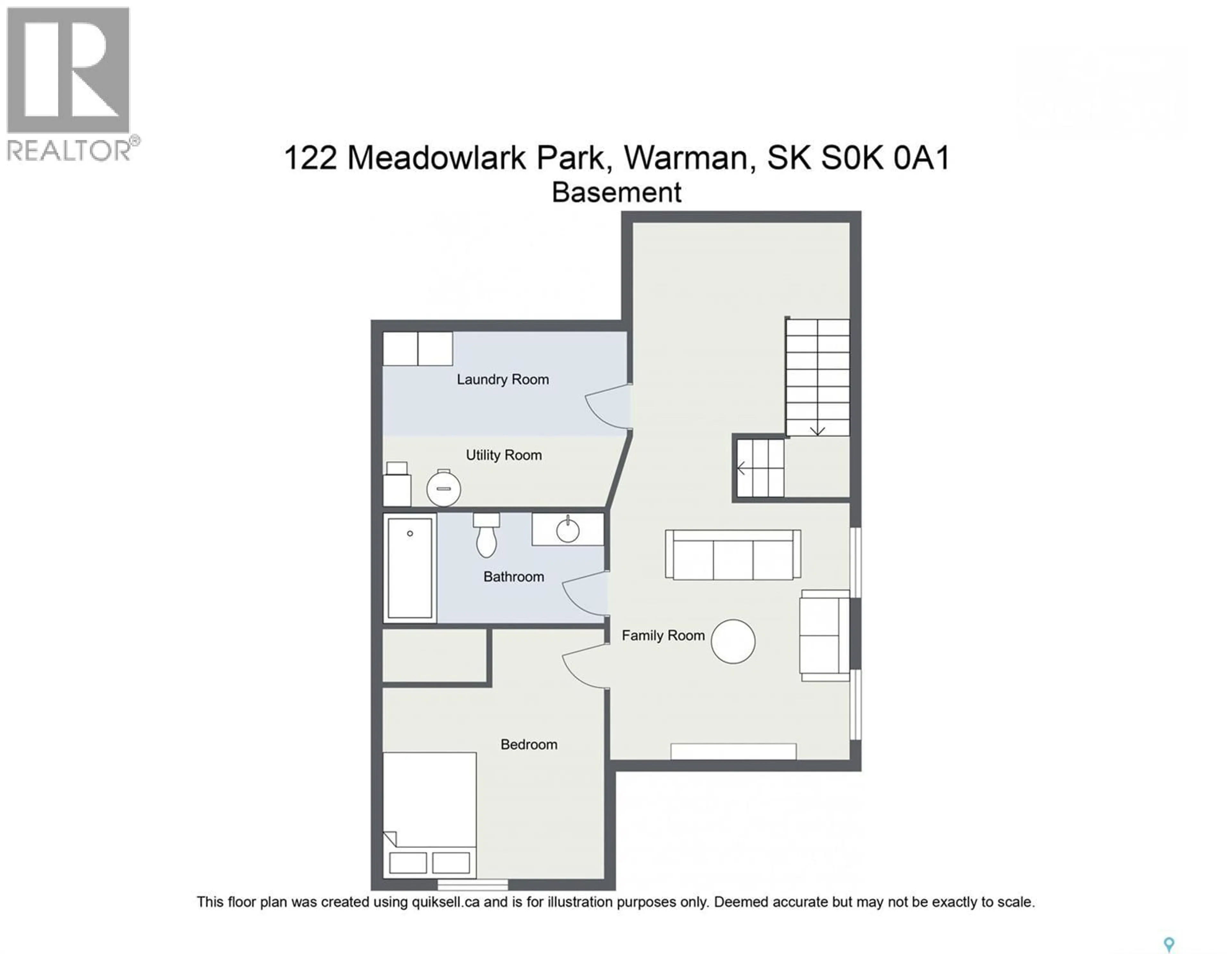 Floor plan for 122 MEADOWLARK PARK, Warman Saskatchewan S0K0A1