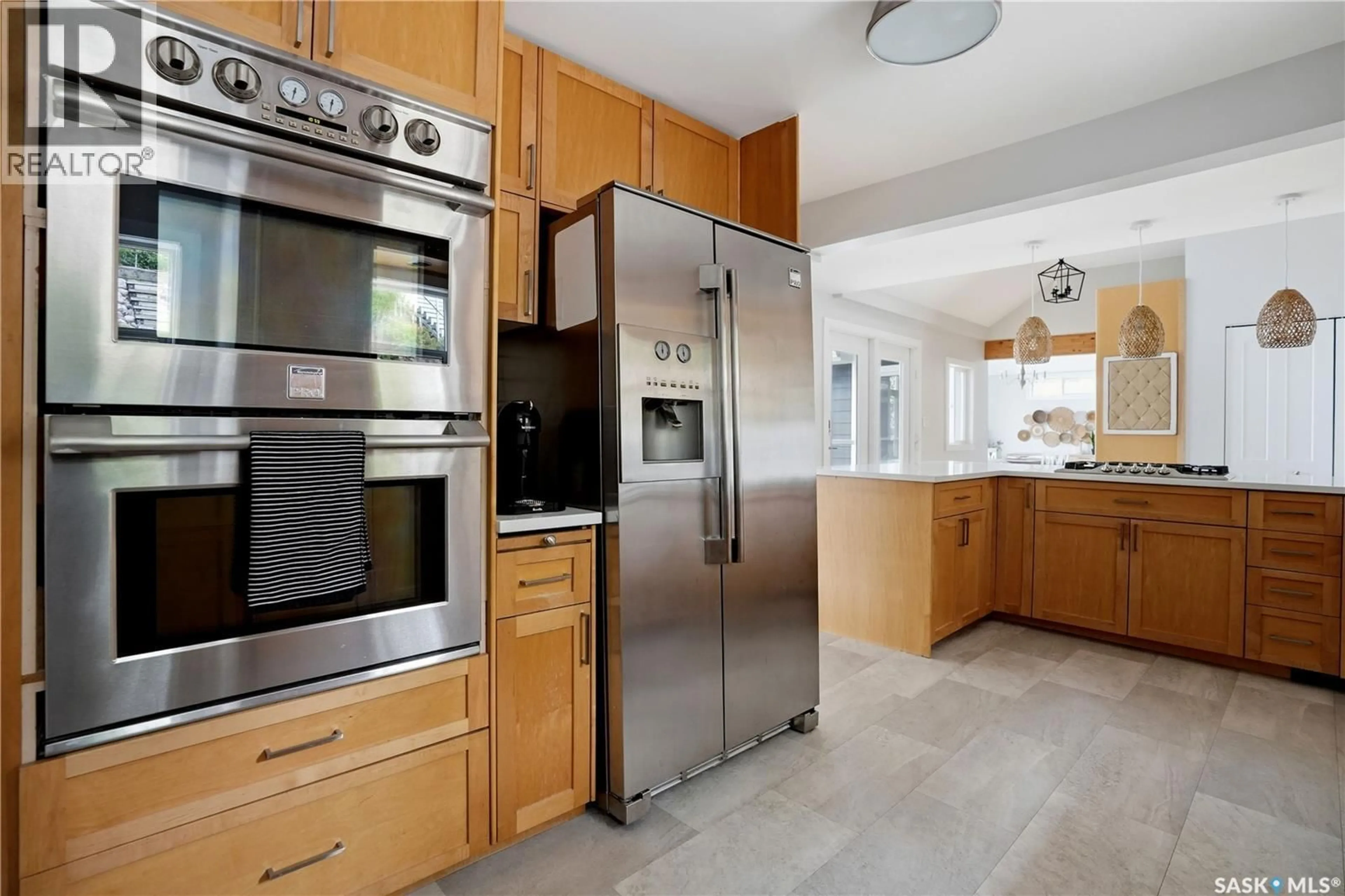 Contemporary kitchen, ceramic/tile floor for 290 B-SAY-TAH ROAD, B-Say-Tah Saskatchewan S0G1S0