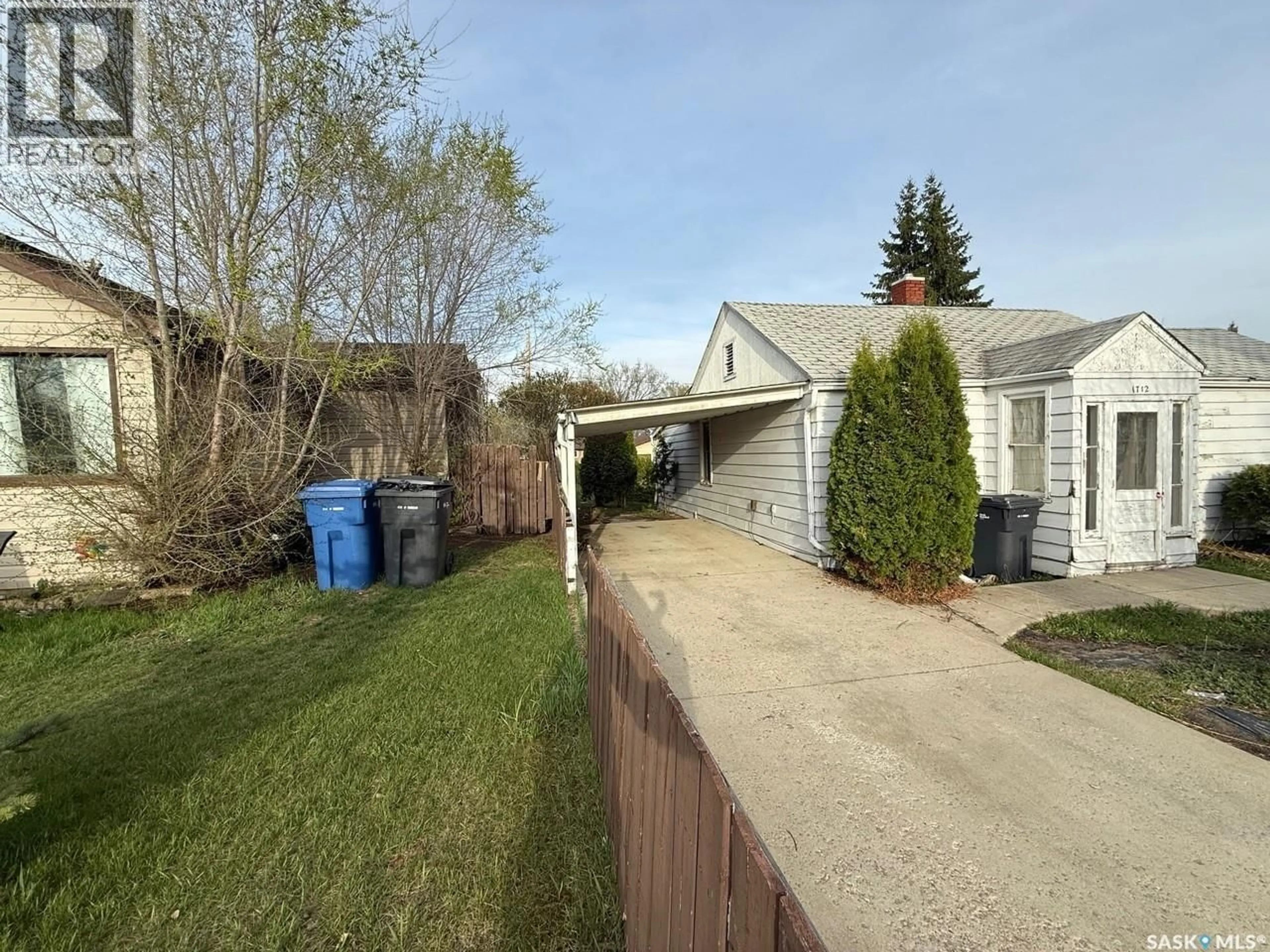 A pic from outside/outdoor area/front of a property/back of a property/a pic from drone, street for 1712 103RD STREET, North Battleford Saskatchewan S9A1L9