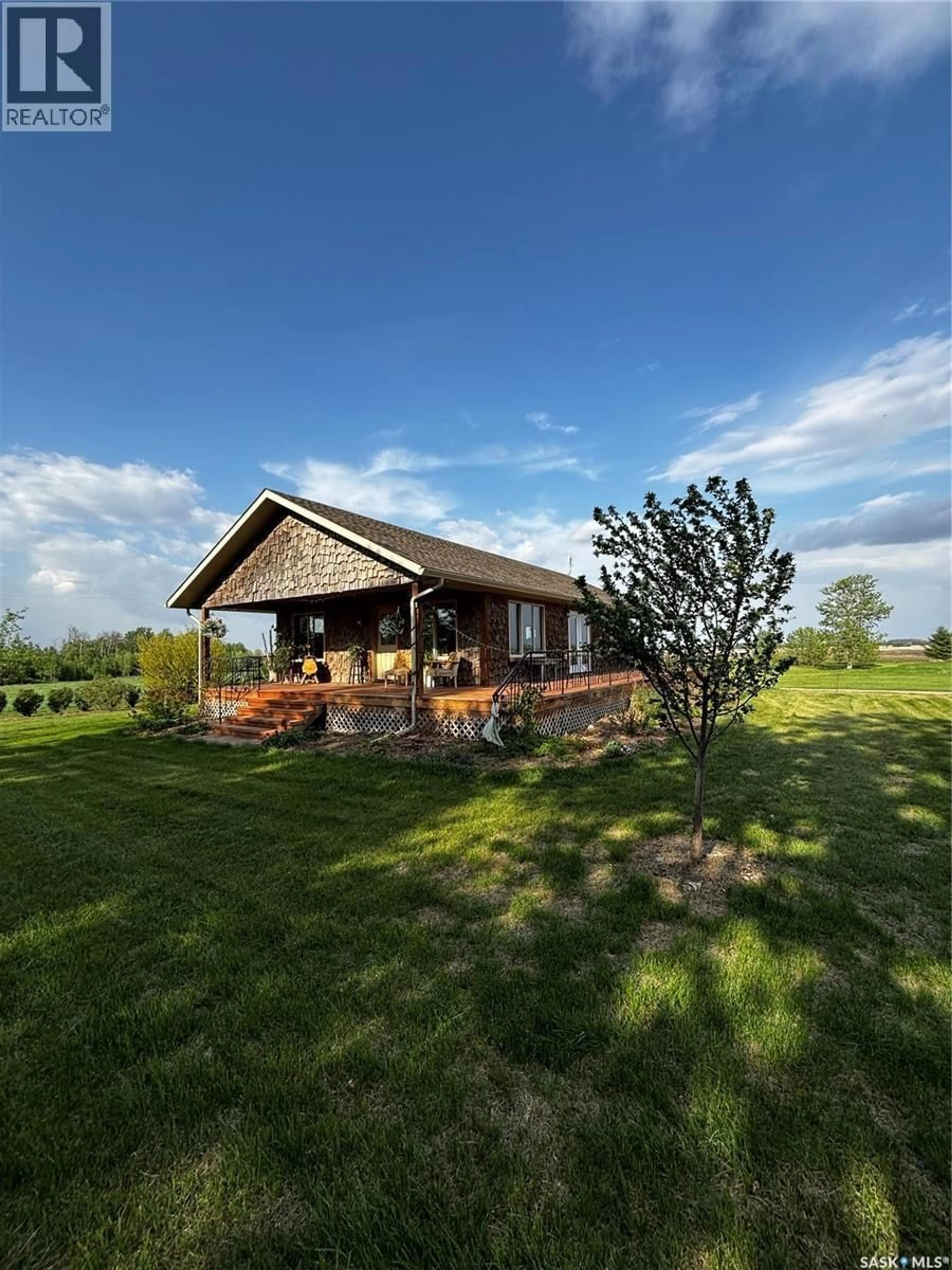 A pic from outside/outdoor area/front of a property/back of a property/a pic from drone, building for Acreage - GOBEIL ROAD, Buckland Rm No. 491 Saskatchewan S0J1C0