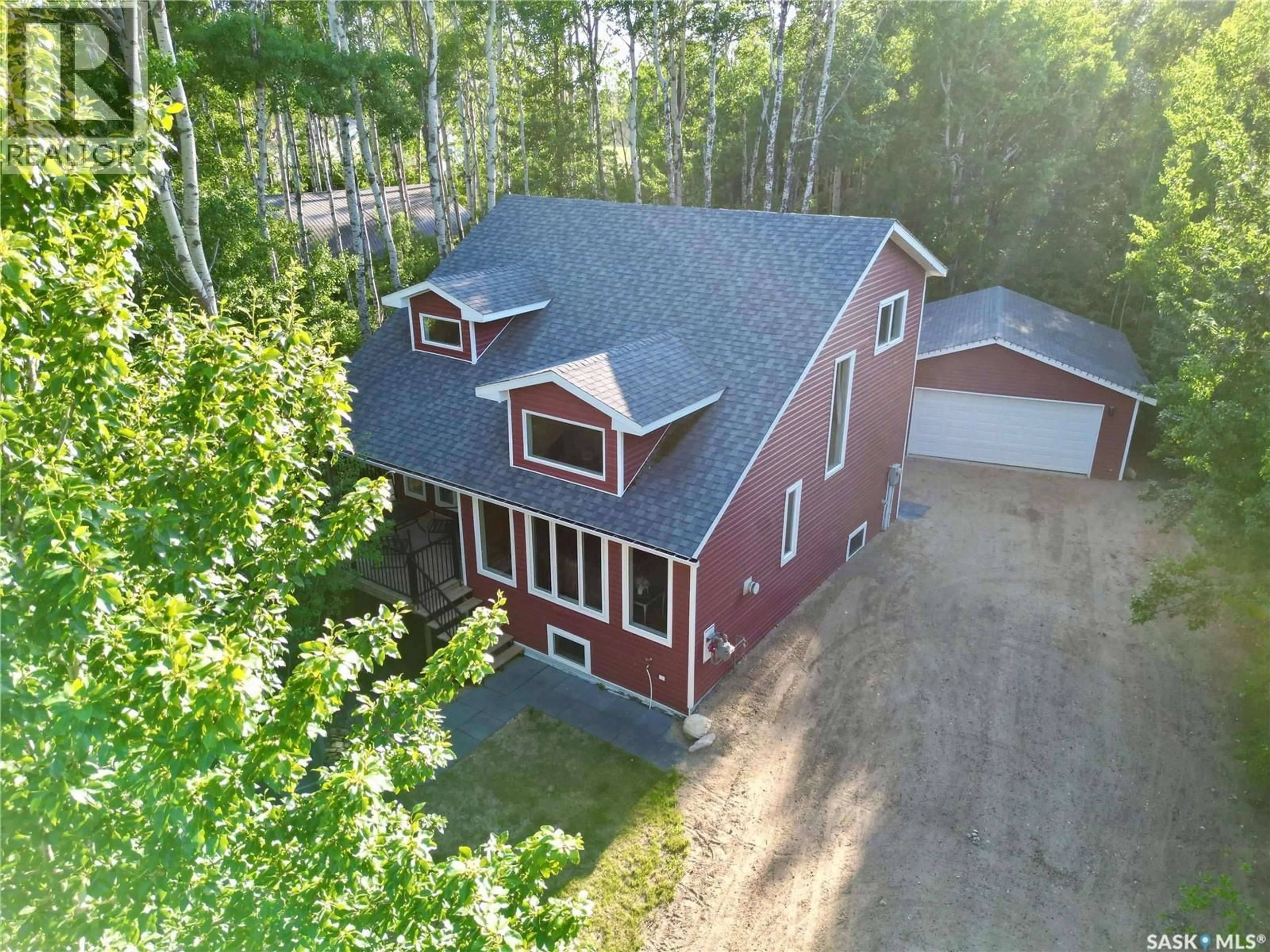 A pic from outside/outdoor area/front of a property/back of a property/a pic from drone, unknown for 116 WHITE BIRCH DRIVE, Three Lakes Rm No. 400 Saskatchewan S0K2X0