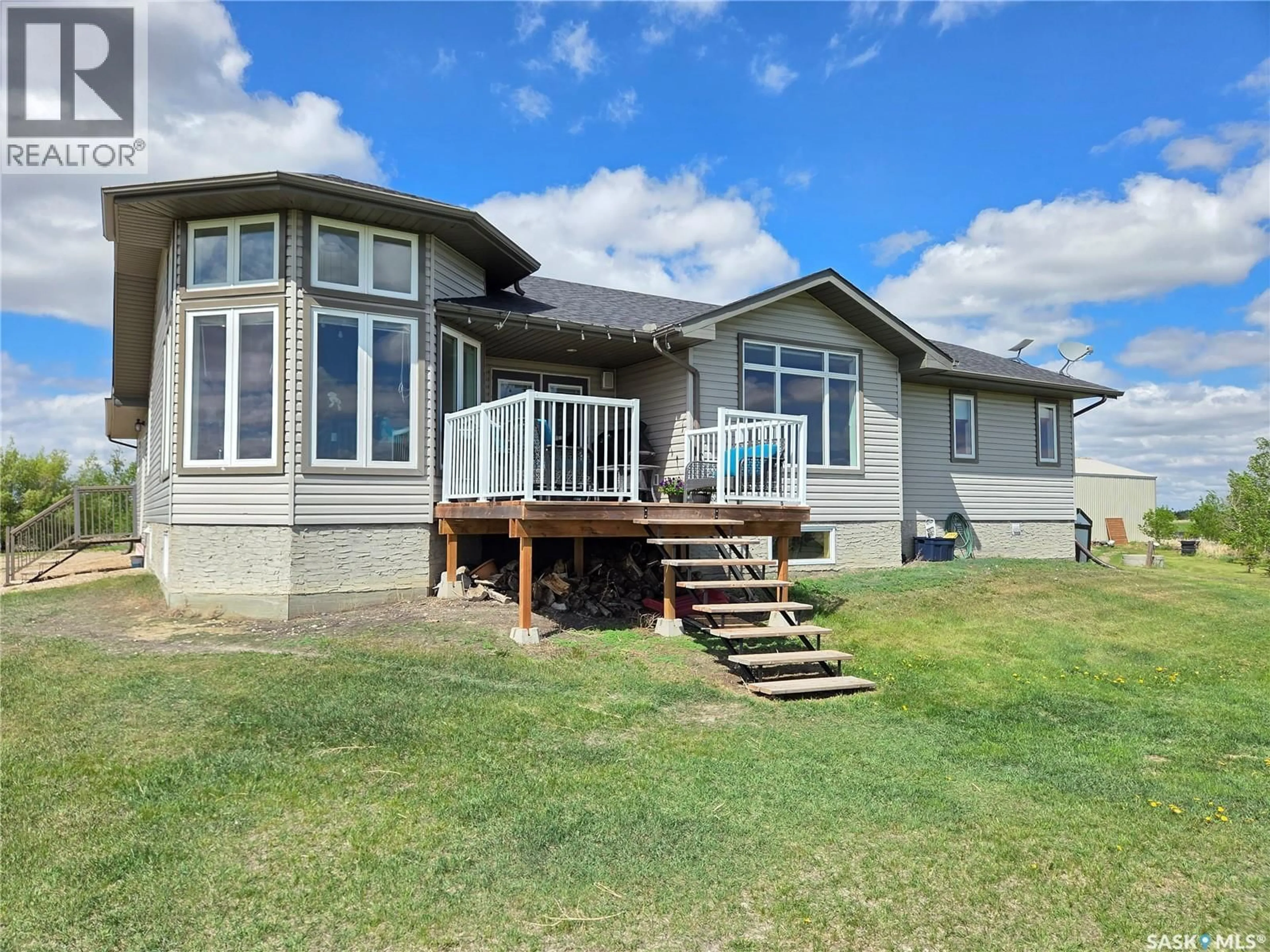 A pic from outside/outdoor area/front of a property/back of a property/a pic from drone, water/lake/river/ocean view for MALENFANT ACREAGE, Antler Rm No. 61 Saskatchewan S0C2H0