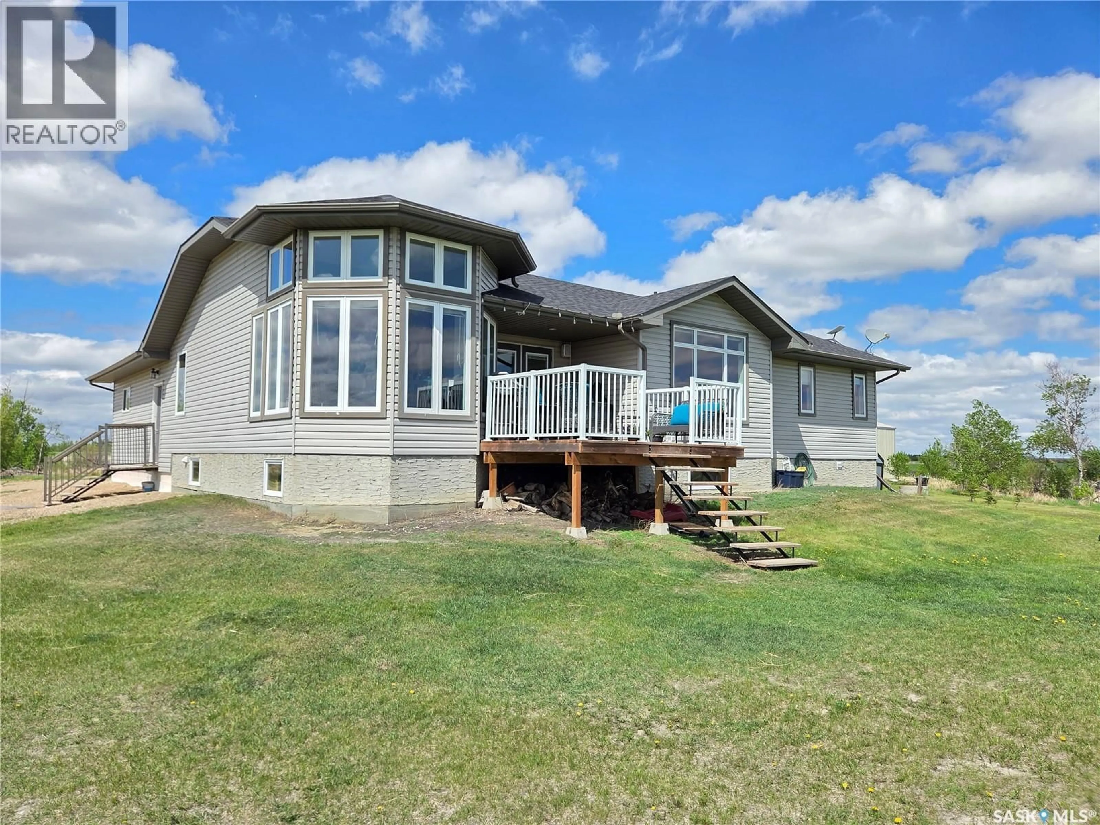 A pic from outside/outdoor area/front of a property/back of a property/a pic from drone, water/lake/river/ocean view for MALENFANT ACREAGE, Antler Rm No. 61 Saskatchewan S0C2H0