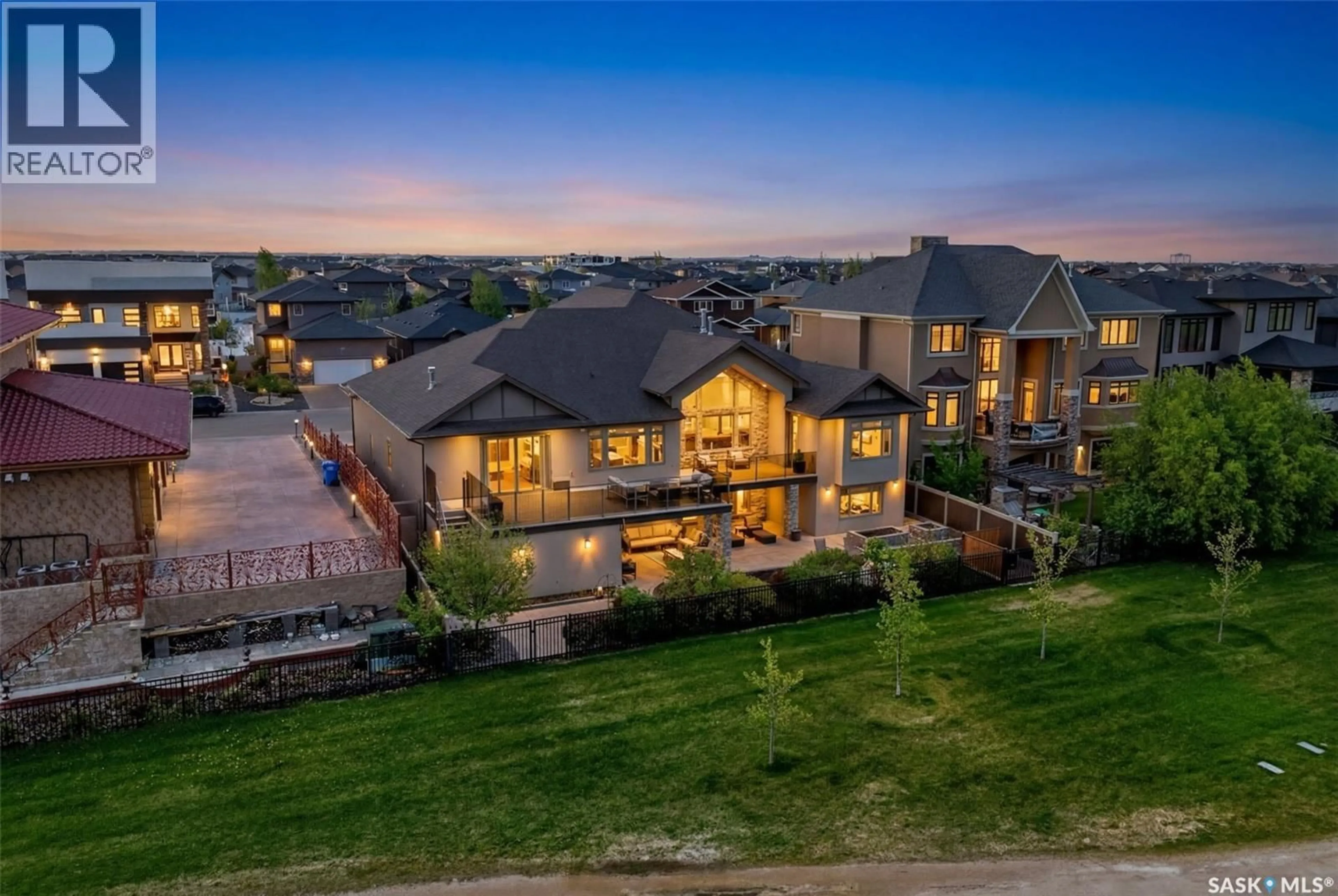 A pic from outside/outdoor area/front of a property/back of a property/a pic from drone, mountain view for 3505 GREEN BROOK ROAD, Regina Saskatchewan S4V1R5