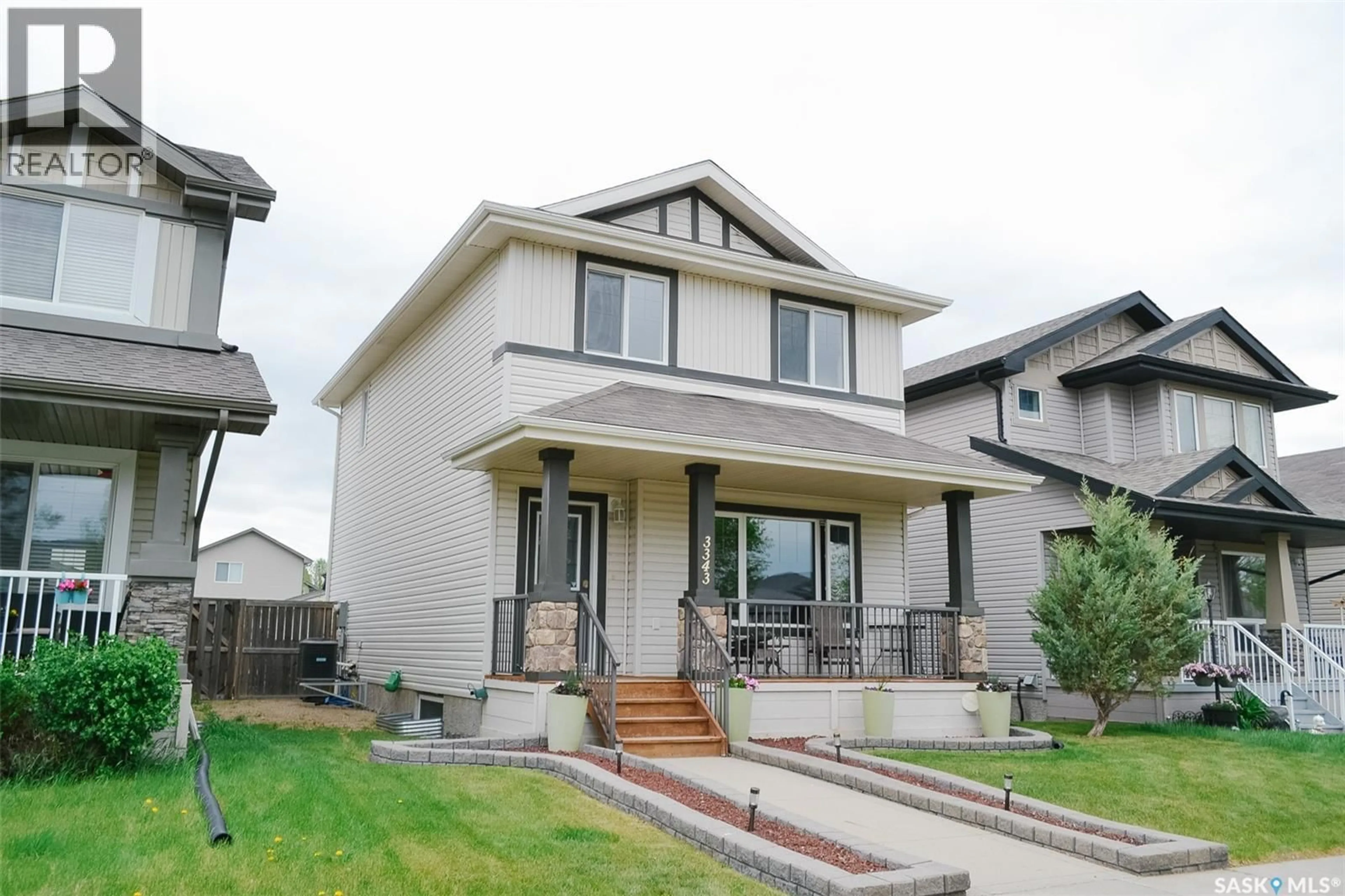 Home with vinyl exterior material, street for 3343 GREEN BANK ROAD, Regina Saskatchewan S4V1P2