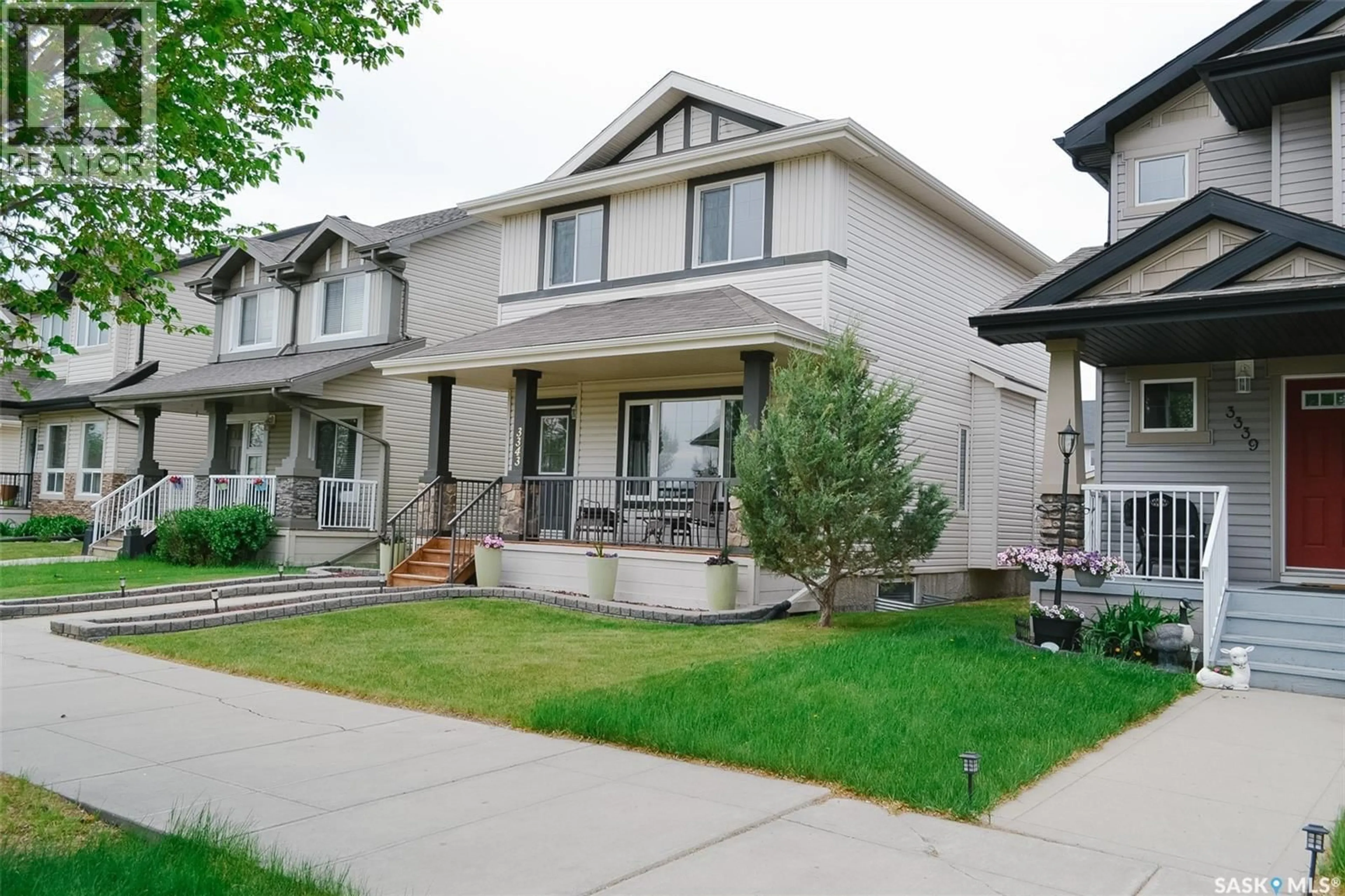 Home with vinyl exterior material, street for 3343 GREEN BANK ROAD, Regina Saskatchewan S4V1P2