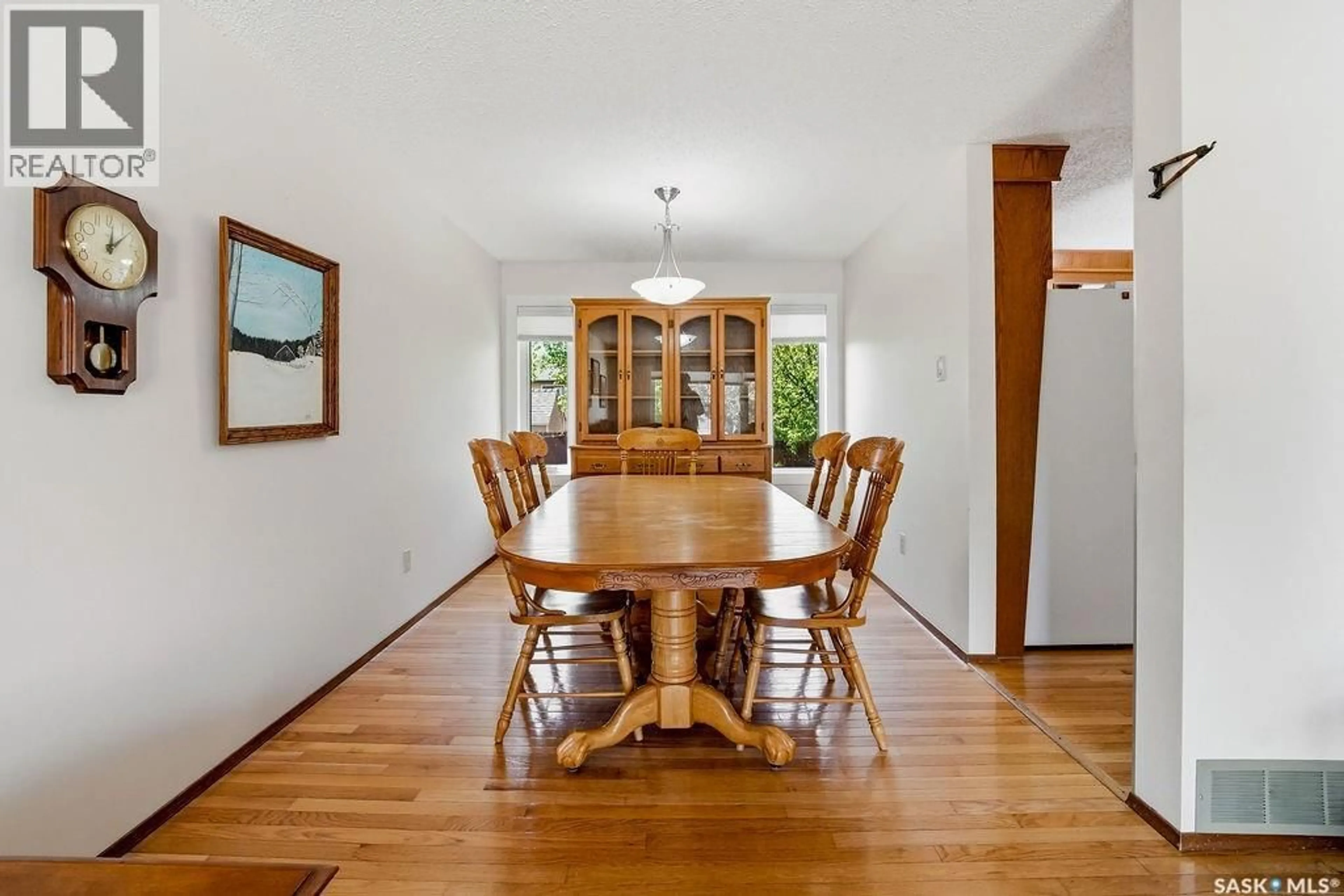 Dining room, wood/laminate floor for 5966 HAGUE CRESCENT, Regina Saskatchewan S4X3K5