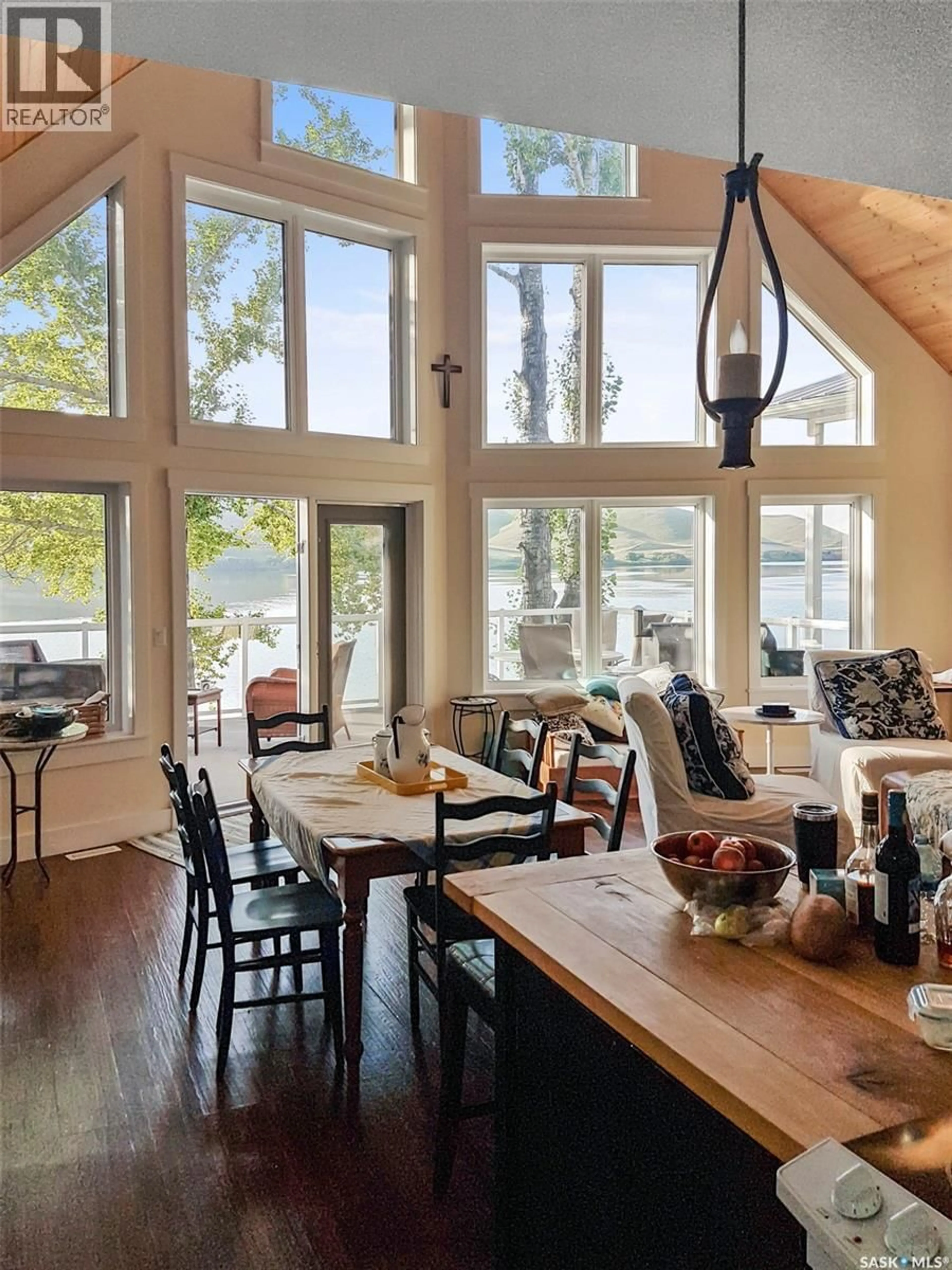 Open concept kitchen, wood/laminate floor for 119 ELIM LANE, Lac Pelletier Rm No. 107 Saskatchewan S0N2Y0