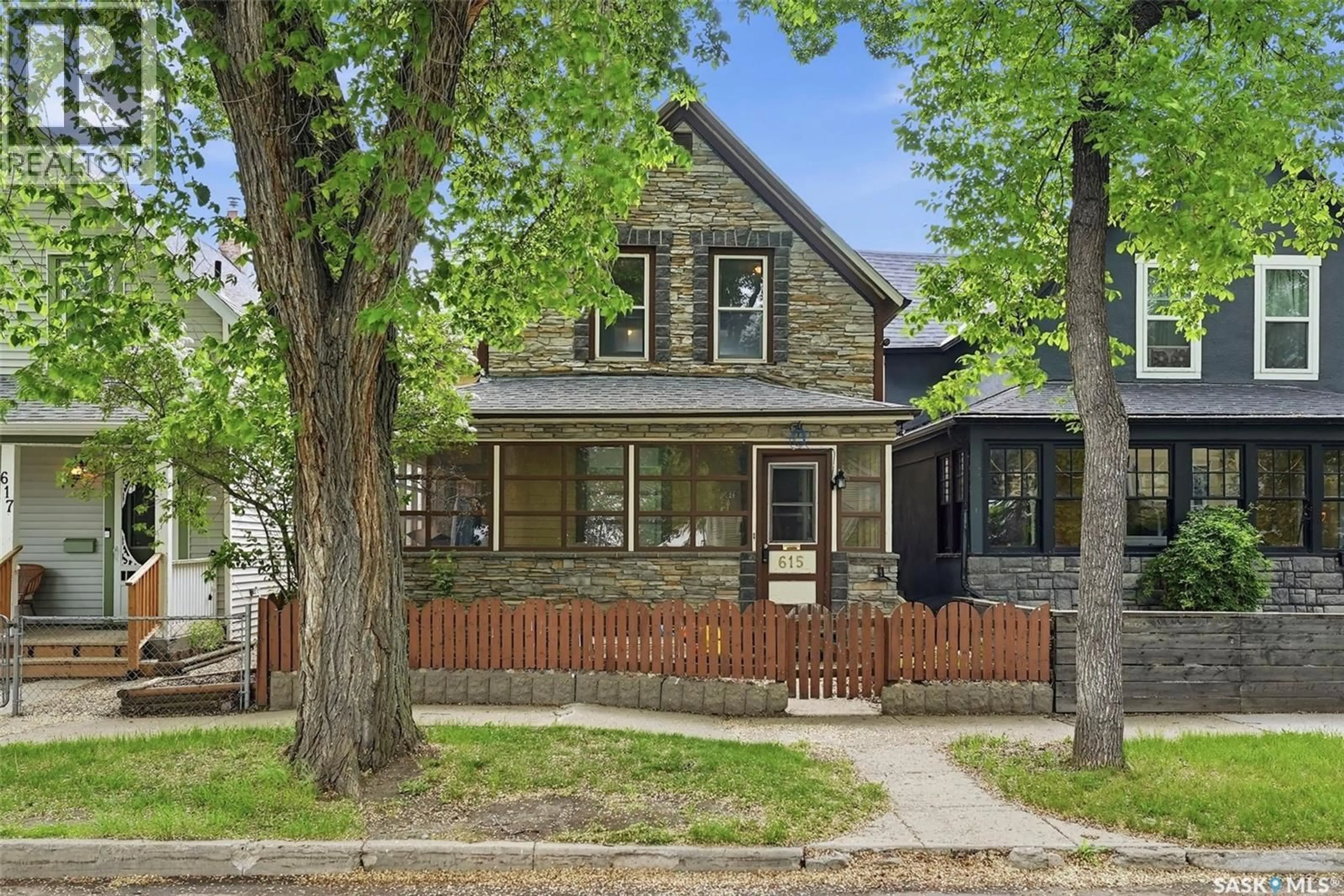 Home with brick exterior material, street for 615 G AVENUE, Saskatoon Saskatchewan S7M1V8