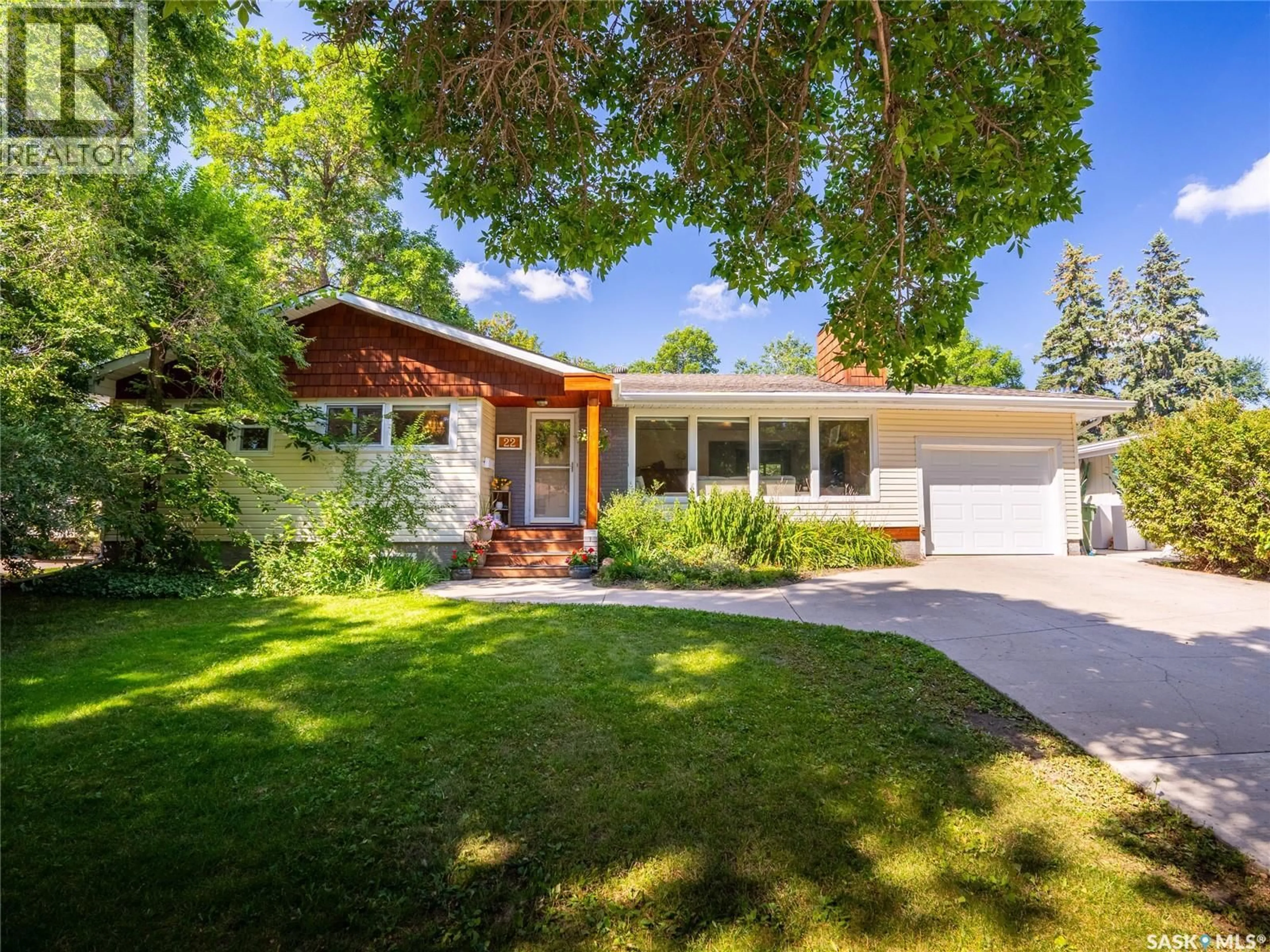 Home with brick exterior material, street for 22 CALDER CRESCENT, Regina Saskatchewan S4S4A6