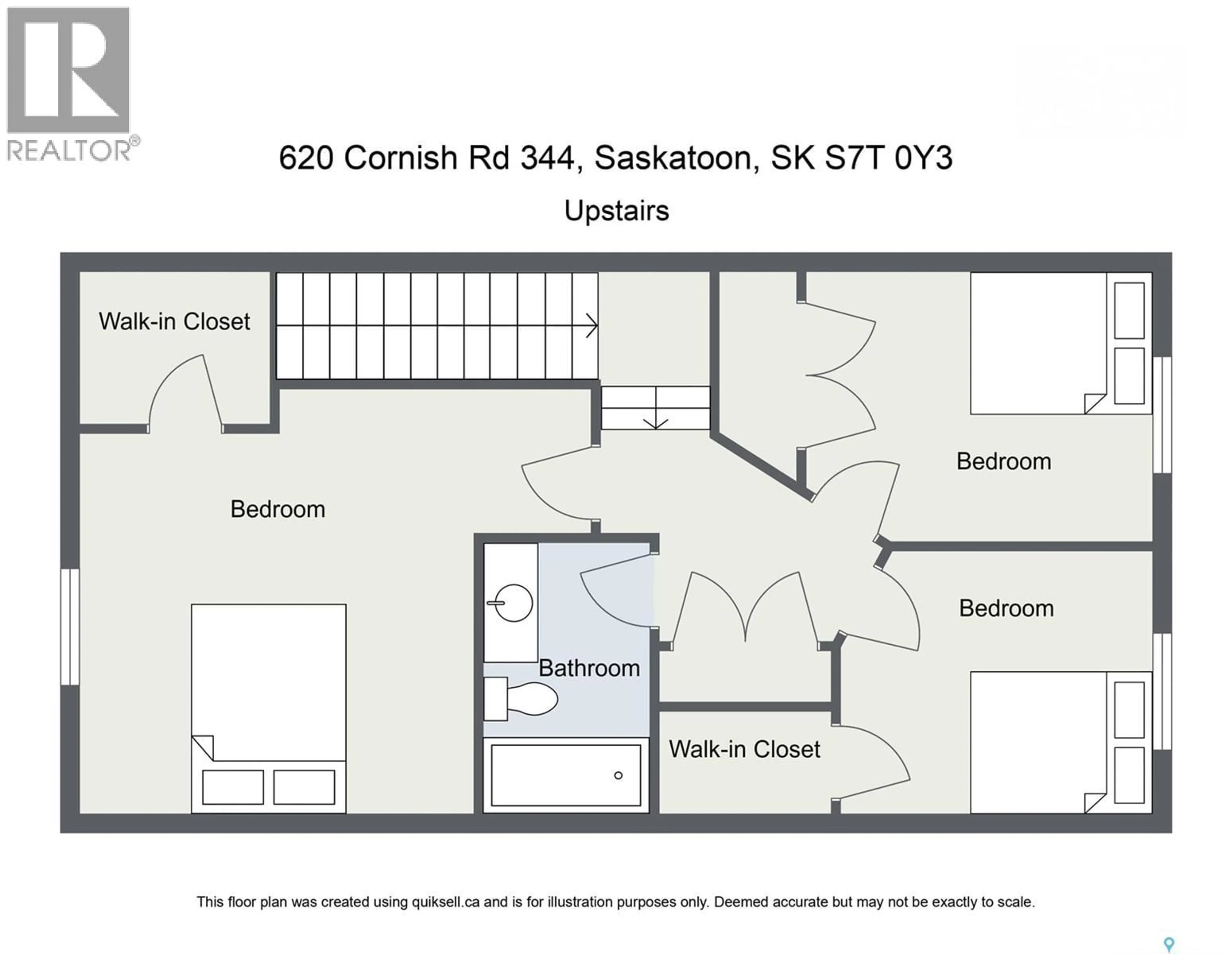 Floor plan for 344 620 CORNISH ROAD, Saskatoon Saskatchewan S7T0Y3