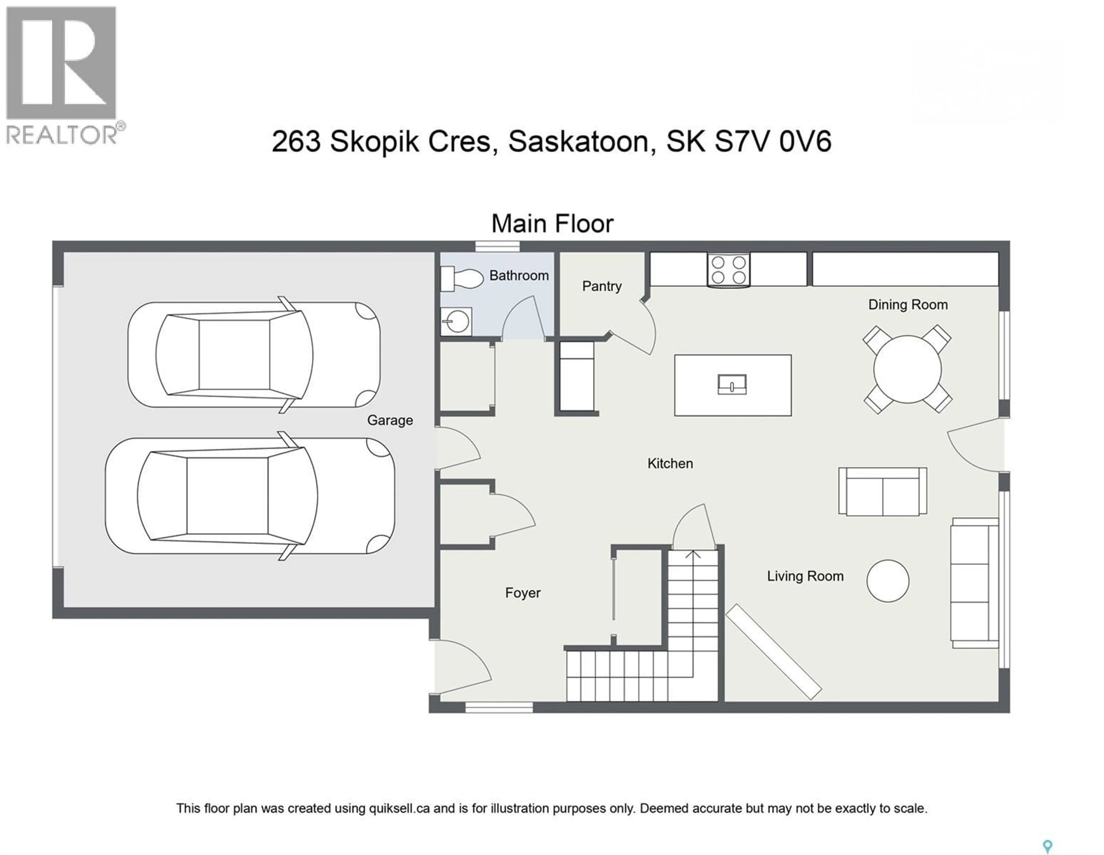 Floor plan for 263 SKOPIK CRESCENT, Saskatoon Saskatchewan S7V0V6