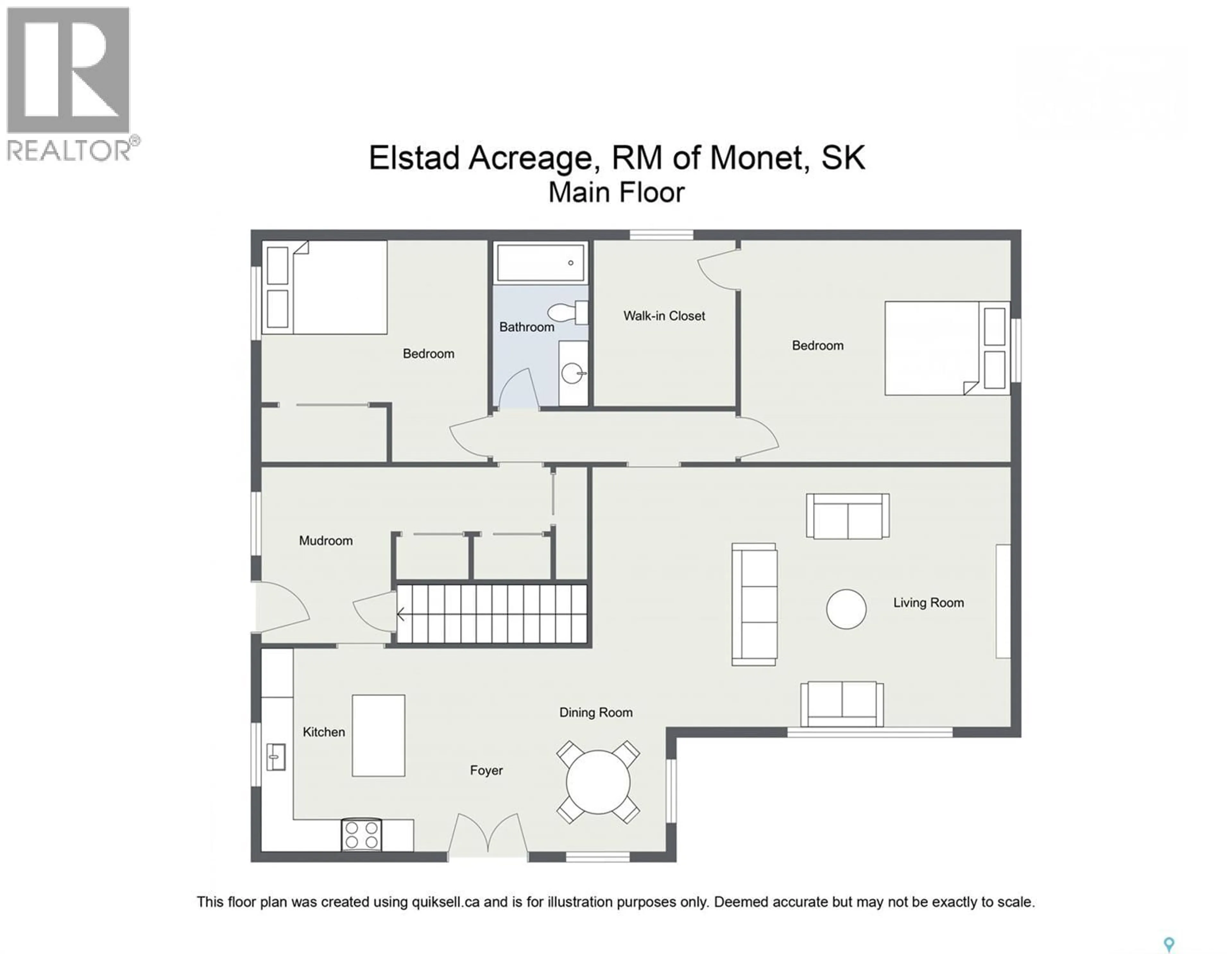 Floor plan for ELSTAD ACREAGE, Monet Rm No. 257 Saskatchewan S0L3M0