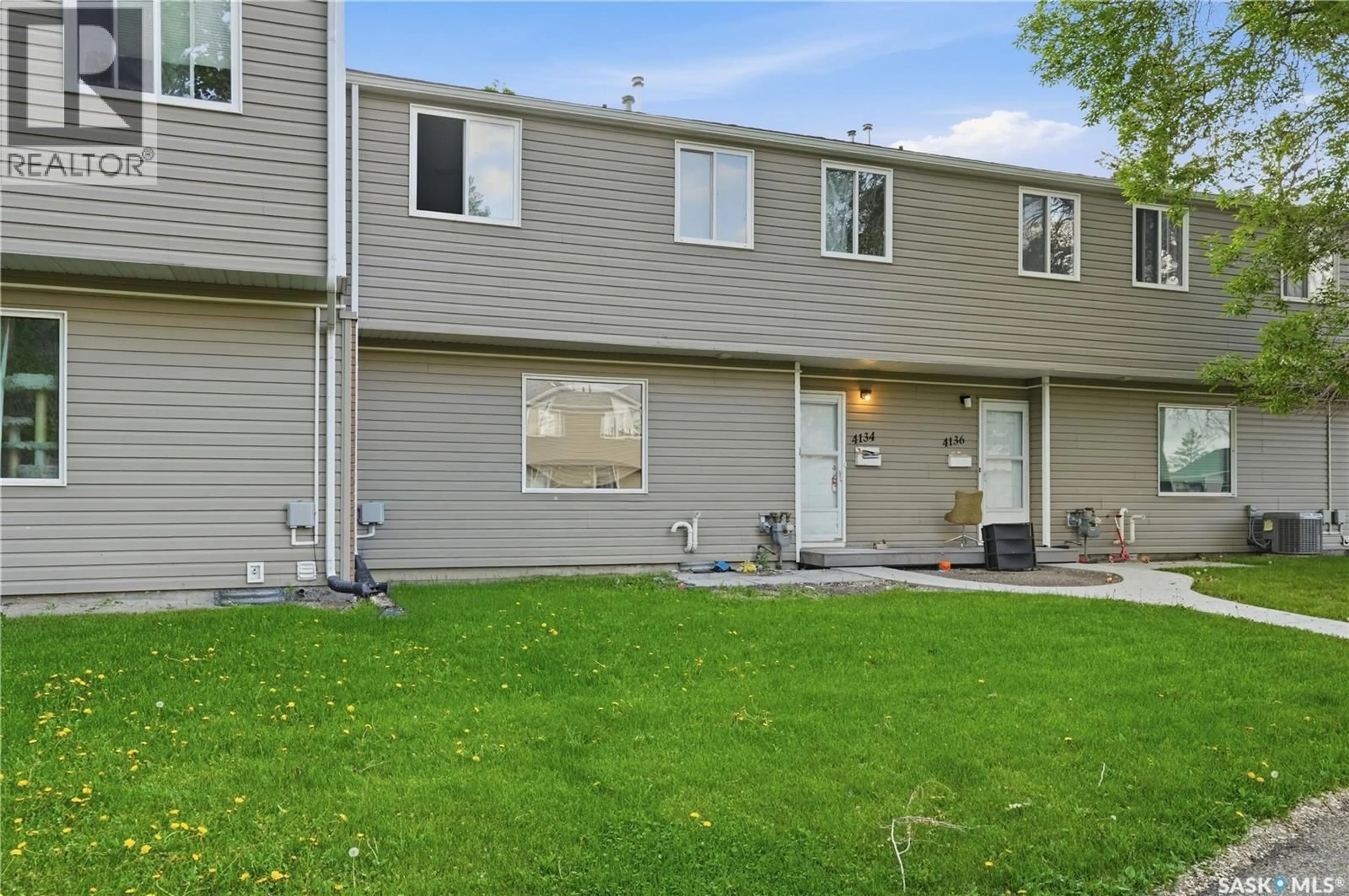 Home with vinyl exterior material, street for 4134 CASTLE ROAD, Regina Saskatchewan S4S6A4