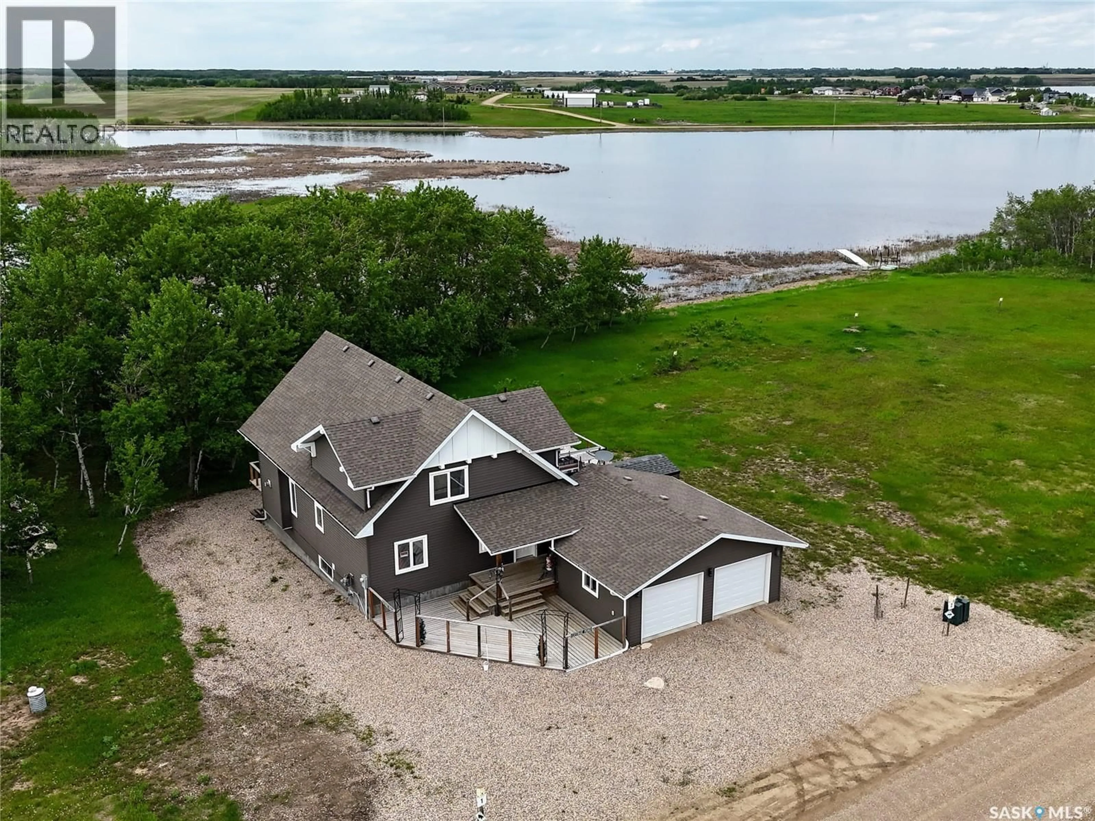 A pic from outside/outdoor area/front of a property/back of a property/a pic from drone, water/lake/river/ocean view for 1&2 PELICAN LANE, Wolverine Rm No. 340 Saskatchewan S0K2A0