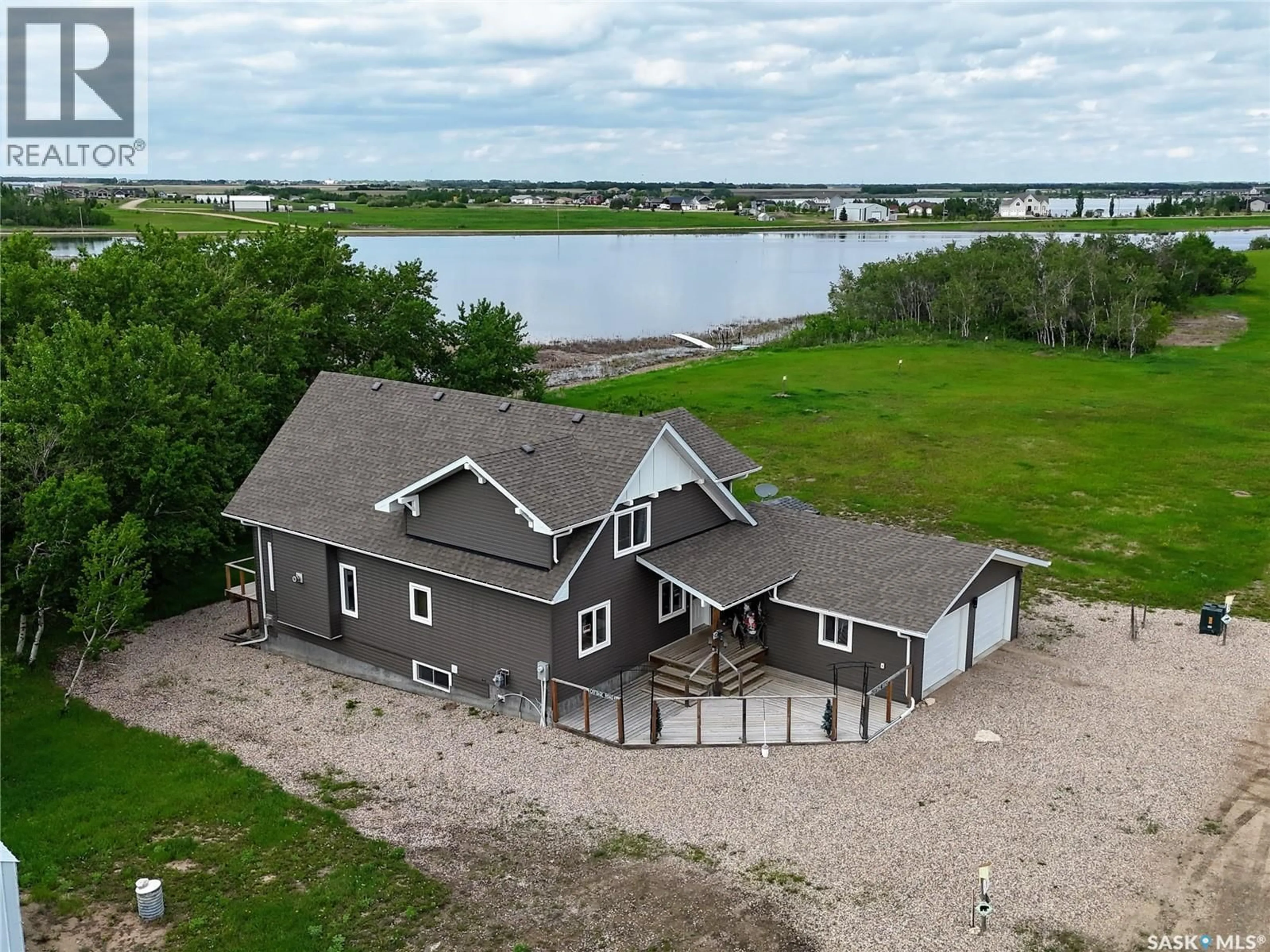 A pic from outside/outdoor area/front of a property/back of a property/a pic from drone, water/lake/river/ocean view for 1&2 PELICAN LANE, Wolverine Rm No. 340 Saskatchewan S0K2A0