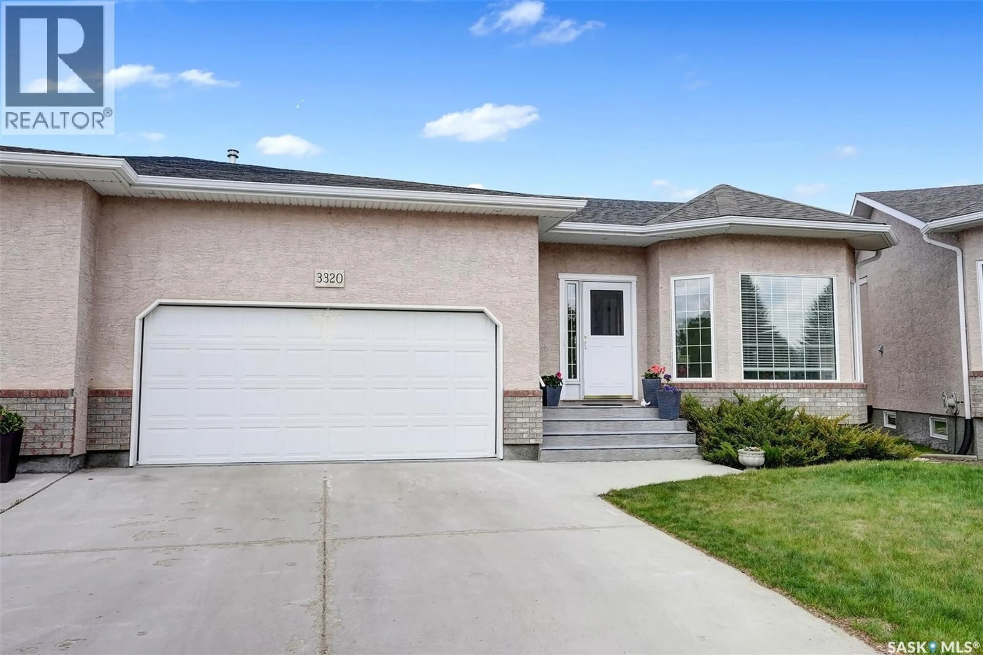 Home with vinyl exterior material, street for E - 3320 BUCKINGHAM DRIVE, Regina Saskatchewan S4V2S8