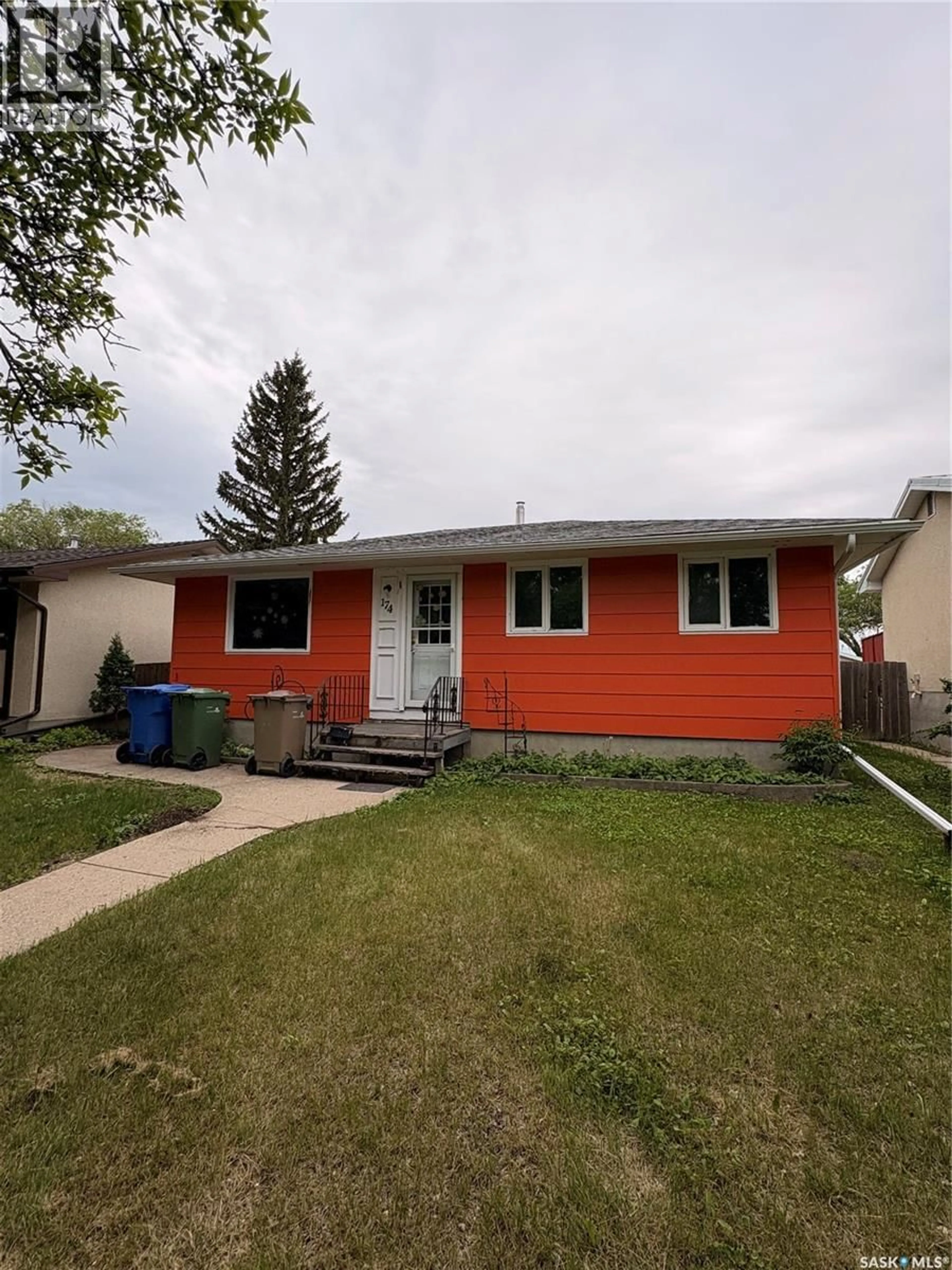 Home with vinyl exterior material, street for 174 TRUDELLE CRESCENT, Regina Saskatchewan S4T6T4