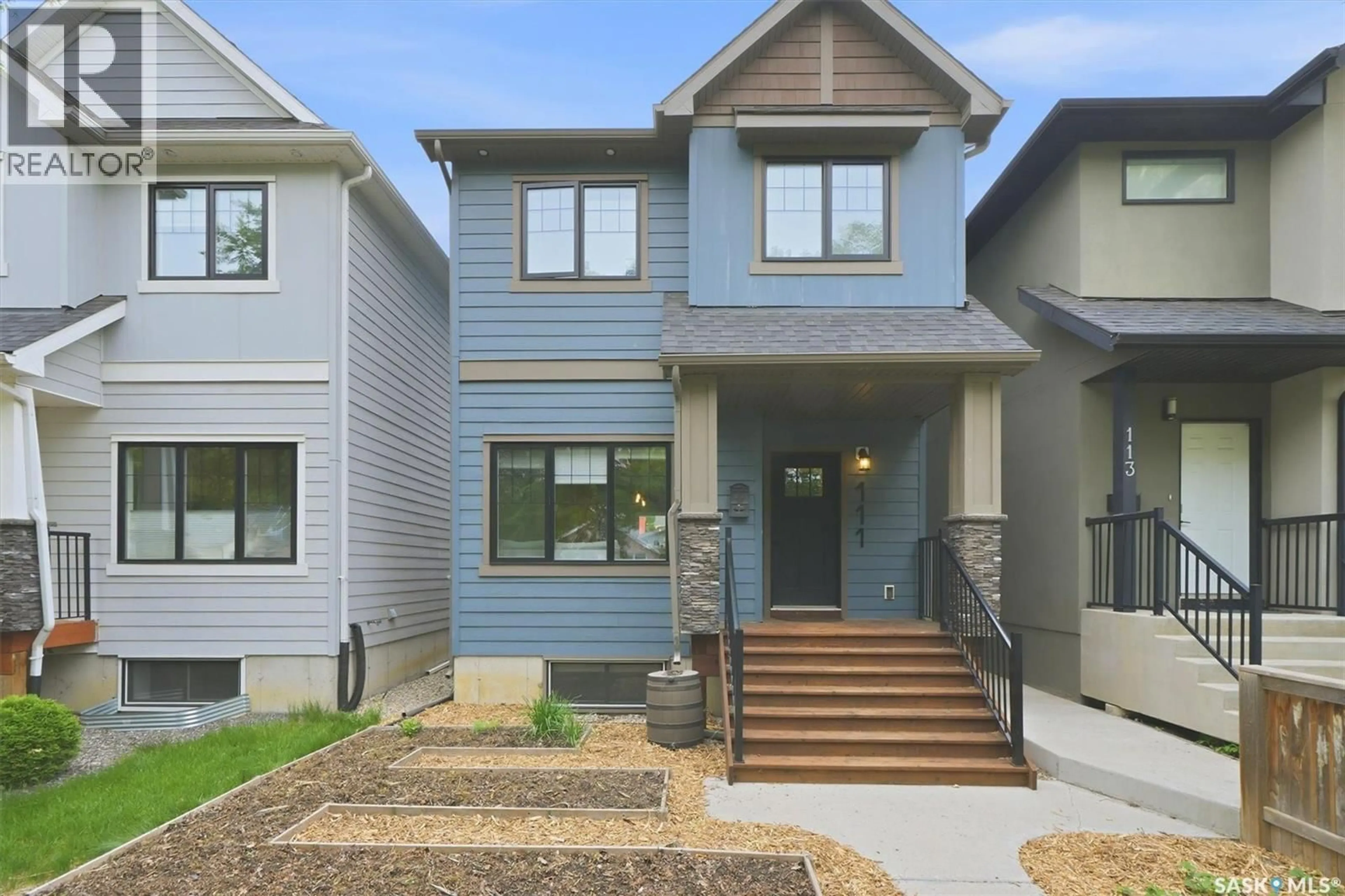 Home with vinyl exterior material, street for 111 2ND STREET, Saskatoon Saskatchewan S7H1N3