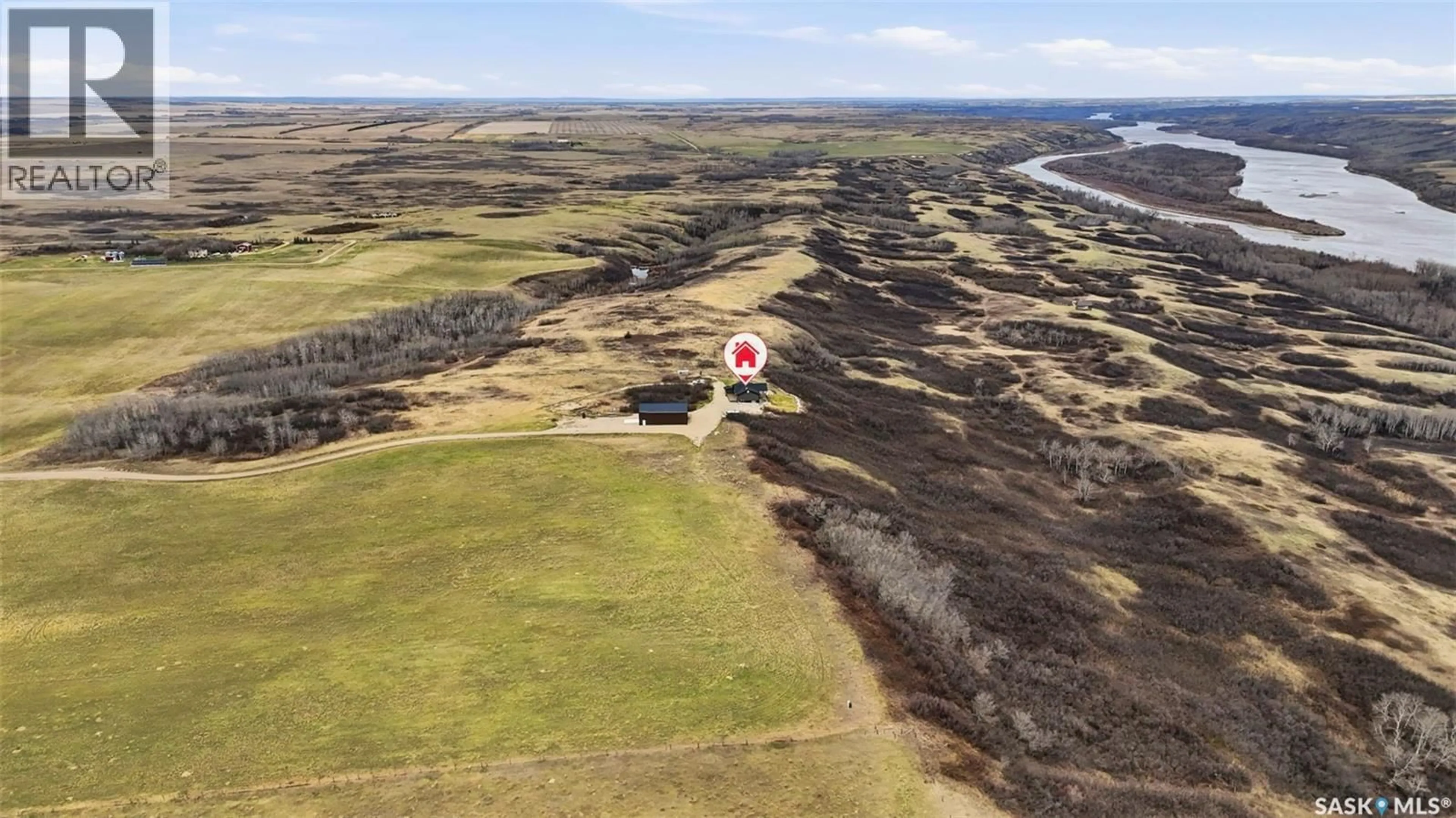 A pic from outside/outdoor area/front of a property/back of a property/a pic from drone, building for MOEN ACREAGE, Blaine Lake Rm No. 434 Saskatchewan S0J0J0