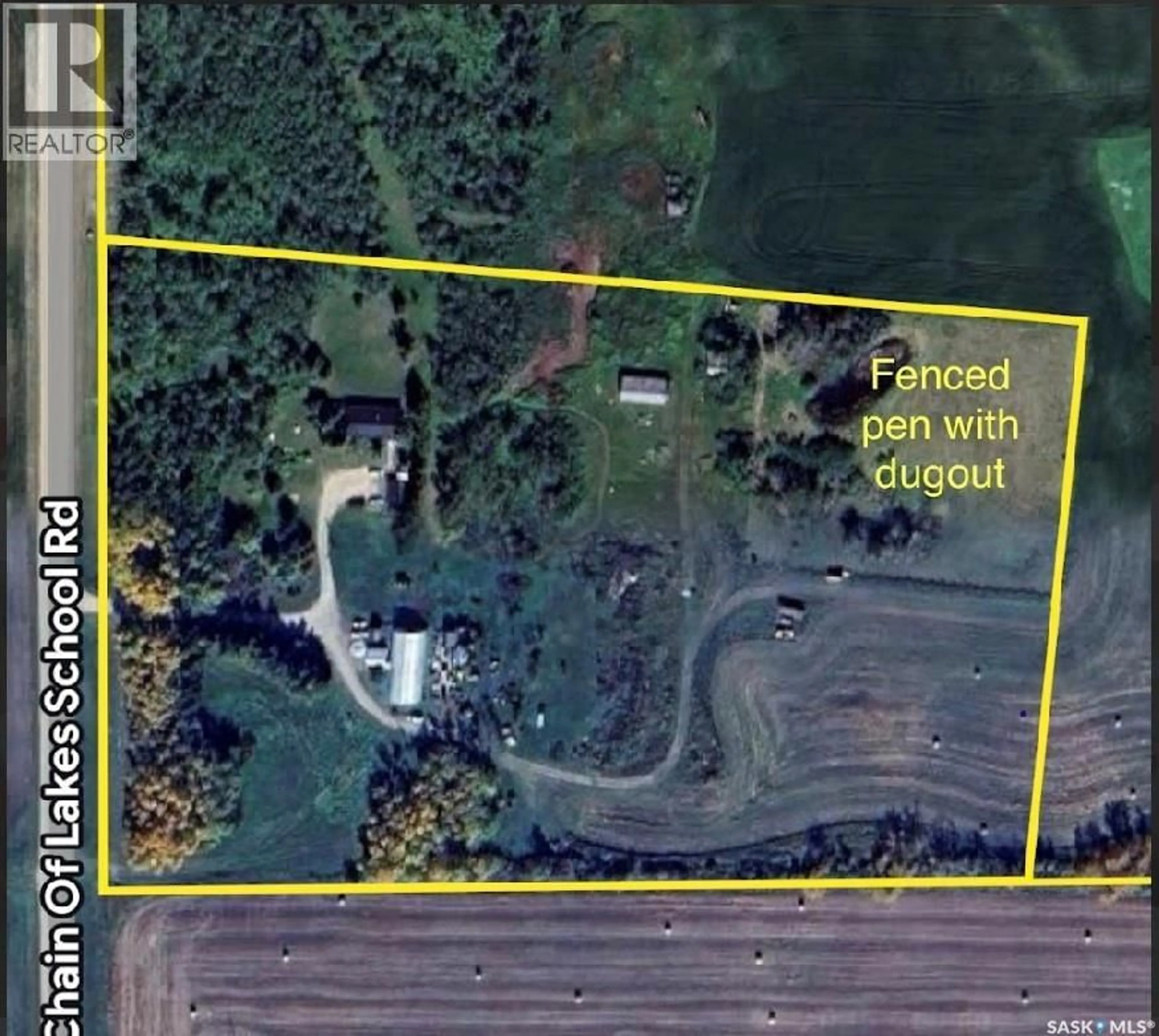 A pic from outside/outdoor area/front of a property/back of a property/a pic from drone, street for INVERMAY ACREAGE, Invermay Rm No. 305 Saskatchewan S0A1M0