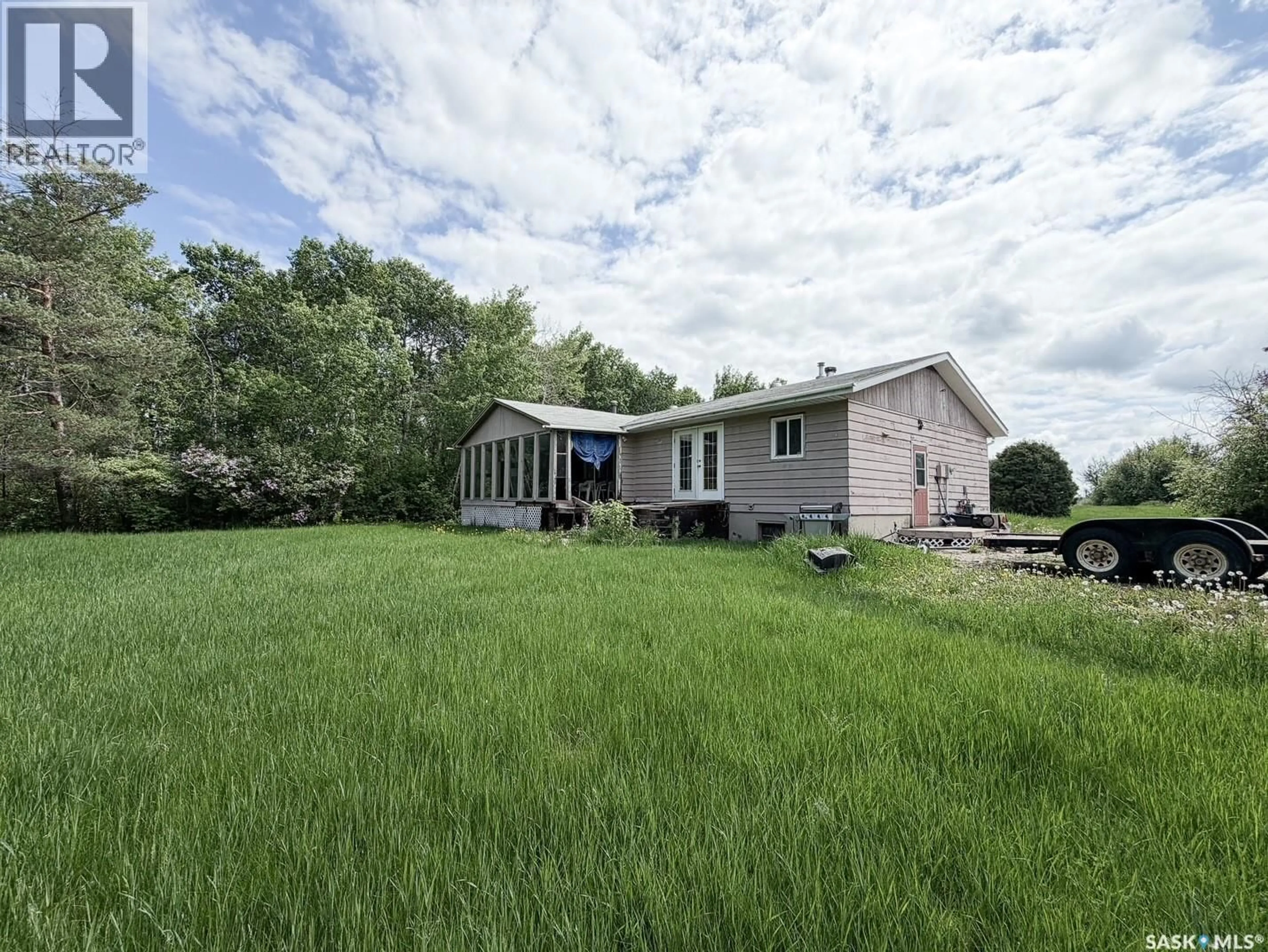 A pic from outside/outdoor area/front of a property/back of a property/a pic from drone, water/lake/river/ocean view for Acreage - AIRPORT ROAD, Meadow Lake Rm No.588 Saskatchewan S9X1Y9