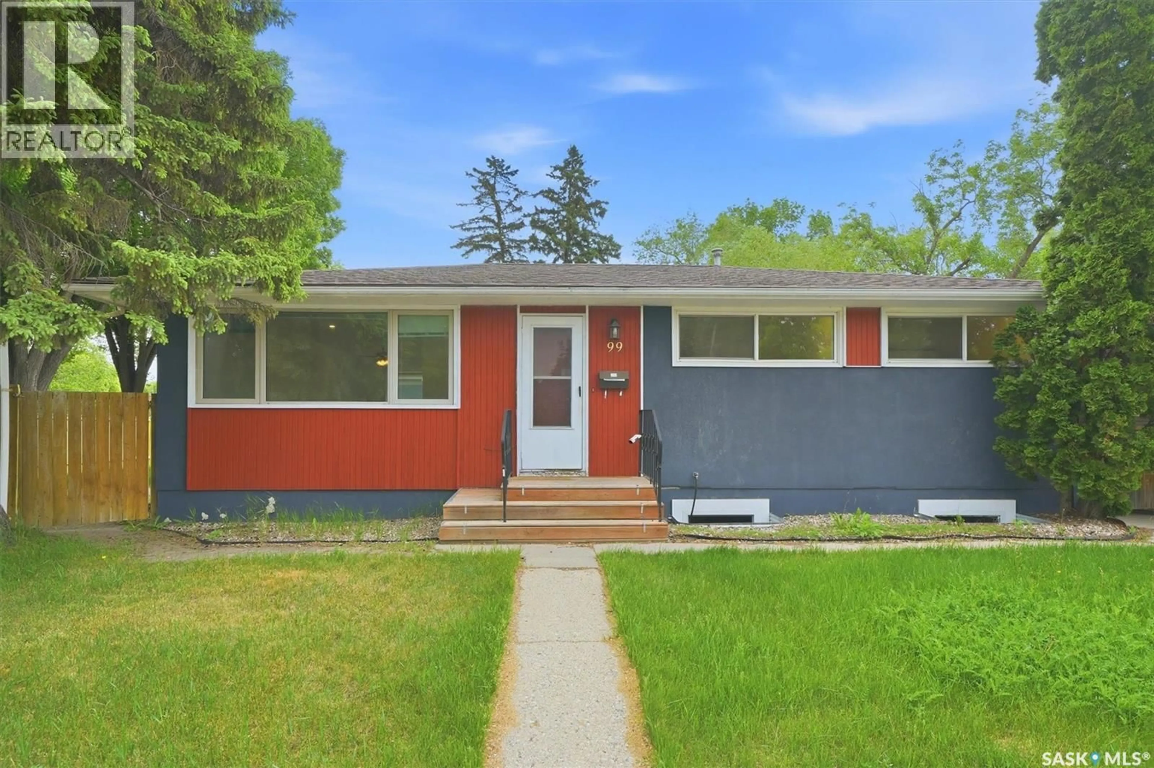 Home with vinyl exterior material, street for 99 LINDSAY DRIVE, Saskatoon Saskatchewan S7H3E4