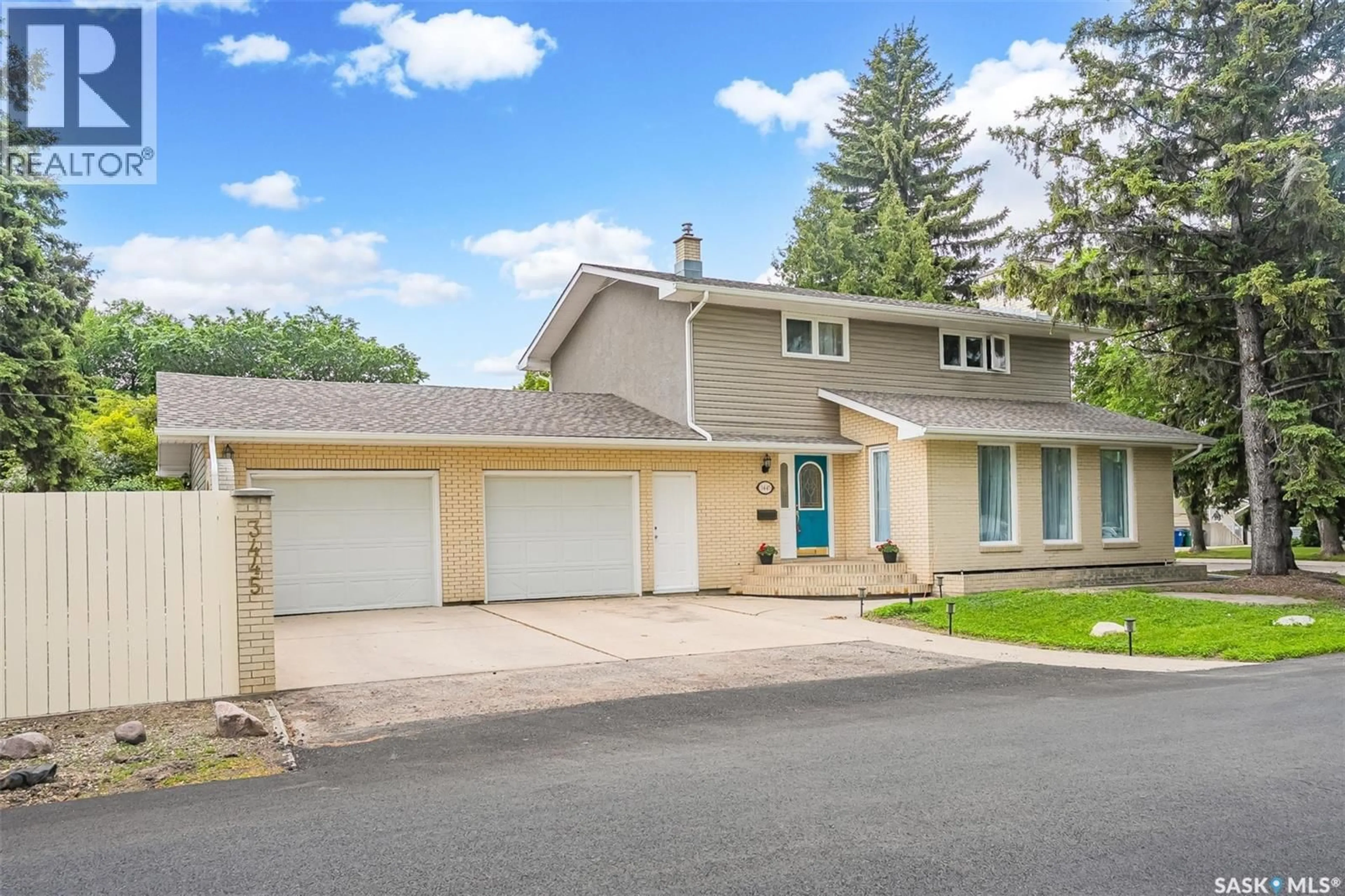 Home with vinyl exterior material, street for 3445 CAEN STREET, Saskatoon Saskatchewan S7M3P5