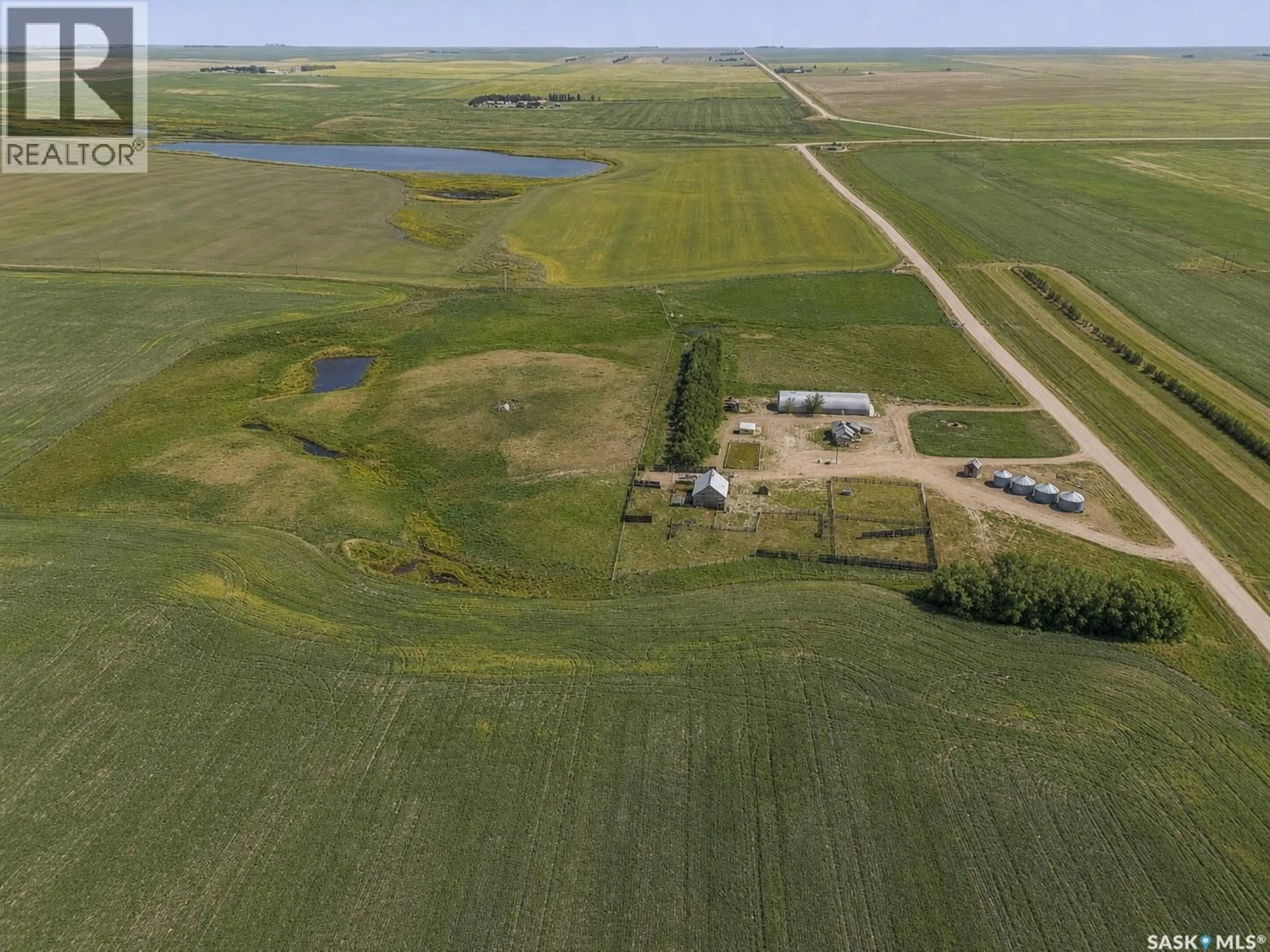 A pic from outside/outdoor area/front of a property/back of a property/a pic from drone, water/lake/river/ocean view for STONEHENGE ACREAGE, Stonehenge Rm No. 73 Saskatchewan S0H0B0