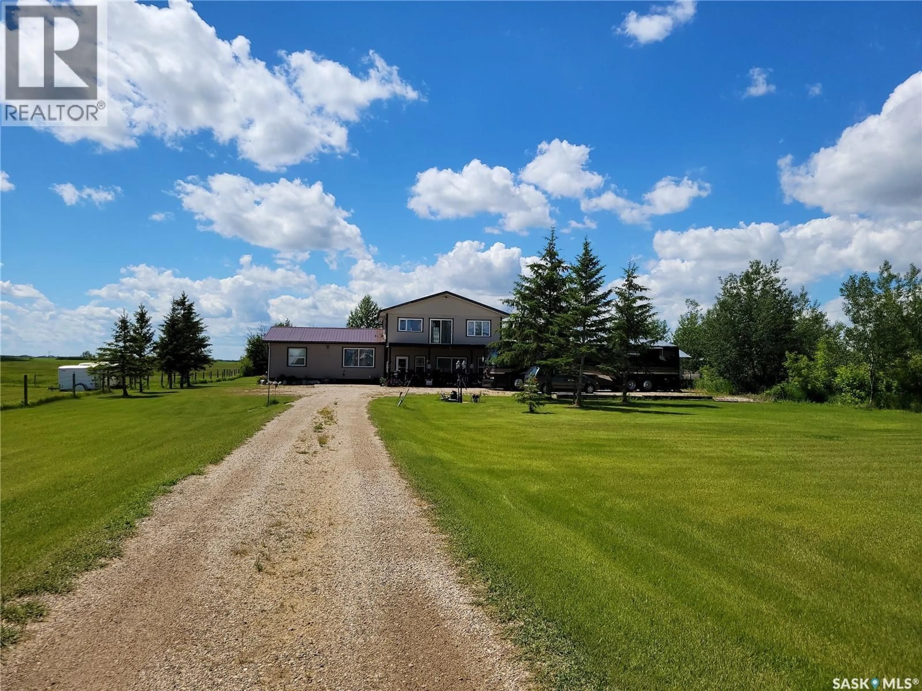 A pic from outside/outdoor area/front of a property/back of a property/a pic from drone, unknown for VILLENEUVE ACREAGE, Wallace Rm No. 243 Saskatchewan S0A3N0