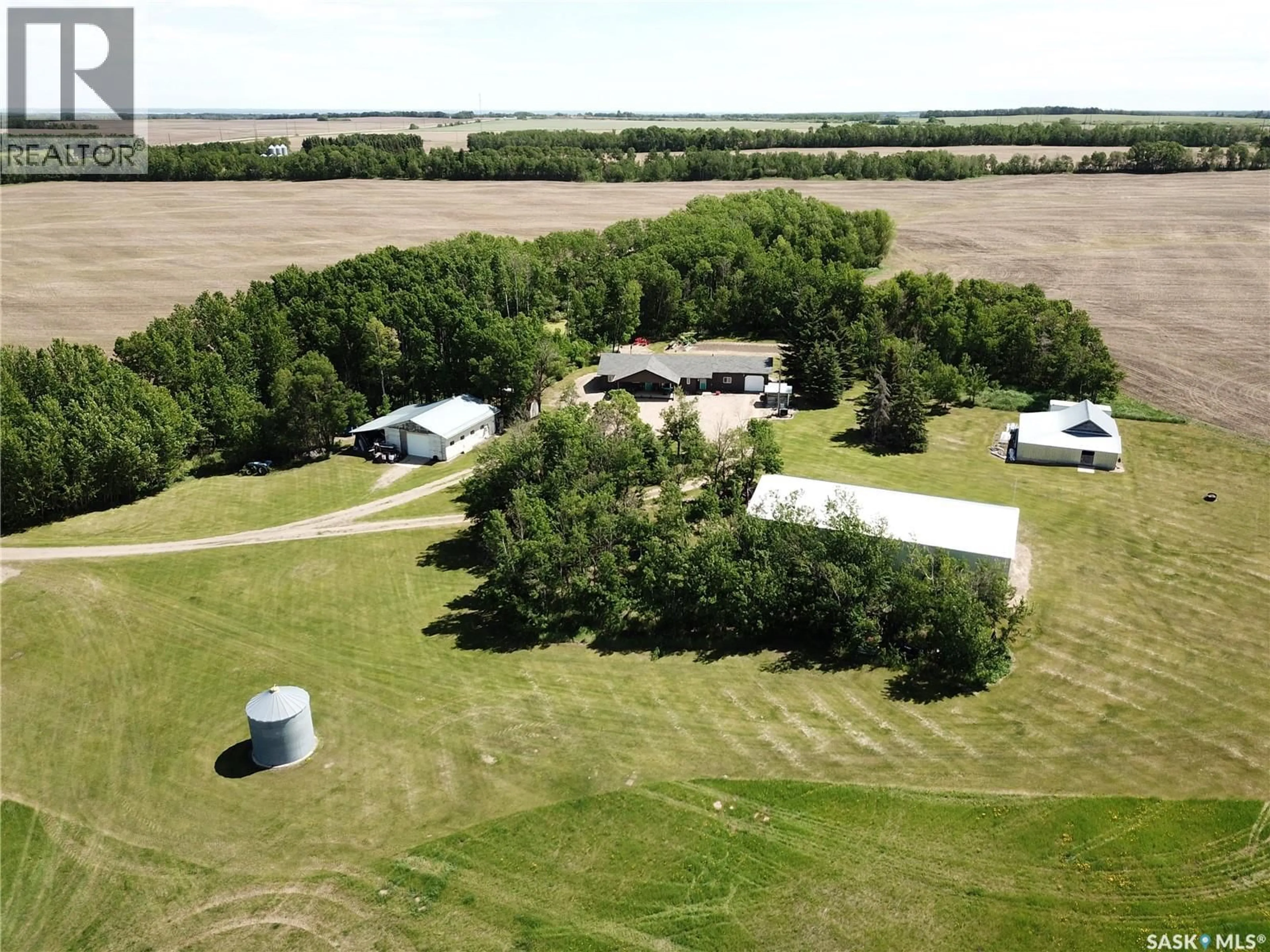 A pic from outside/outdoor area/front of a property/back of a property/a pic from drone, building for 162 BELBUTTE ACREAGE, Medstead Rm No.497 Saskatchewan S0J2M0