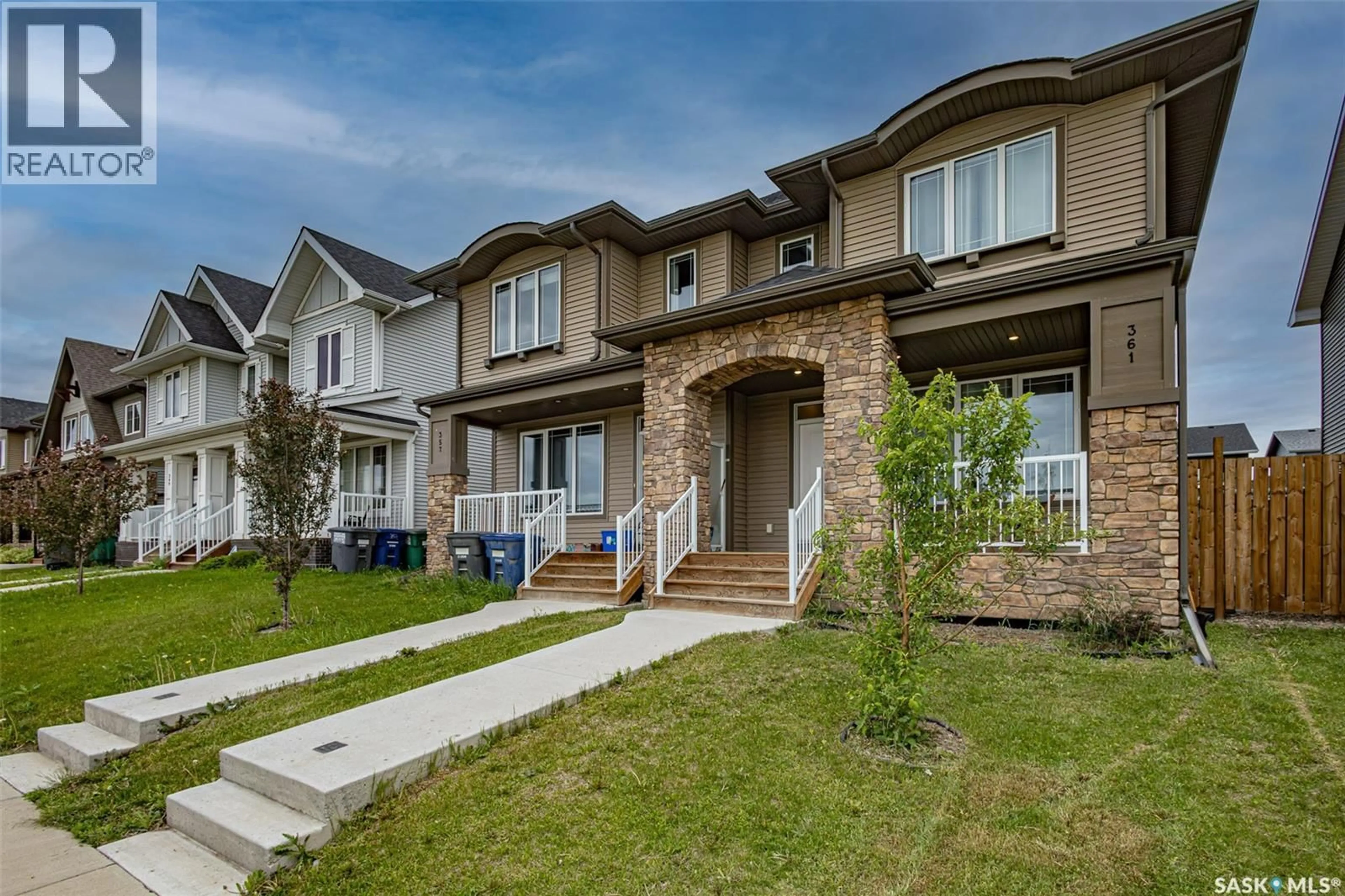 Home with brick exterior material, street for 361 BRIGHTON BOULEVARD, Saskatoon Saskatchewan S7V0R4