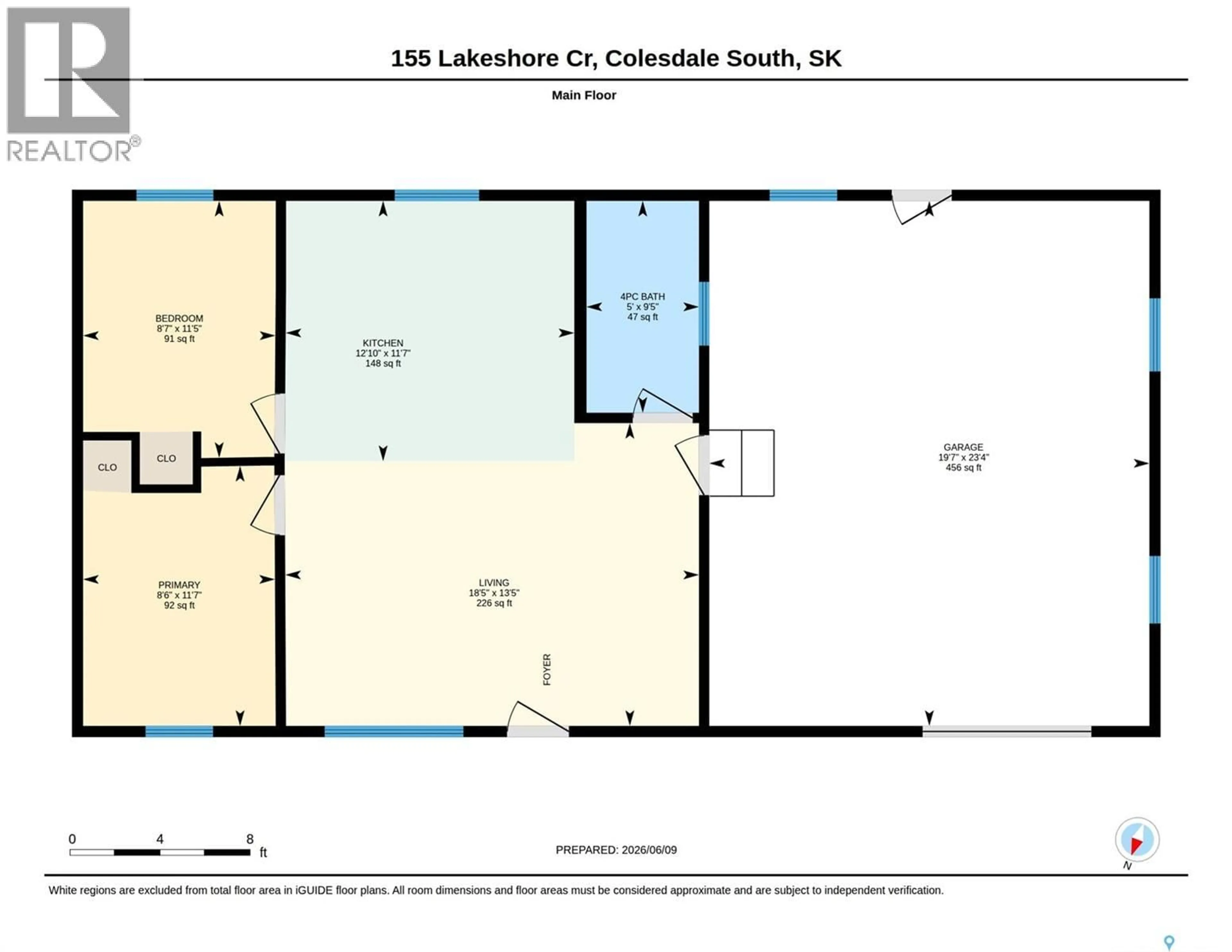 Floor plan for 155 LAKESHORE CRESCENT, Mckillop Rm No. 220 Saskatchewan S0G1C0