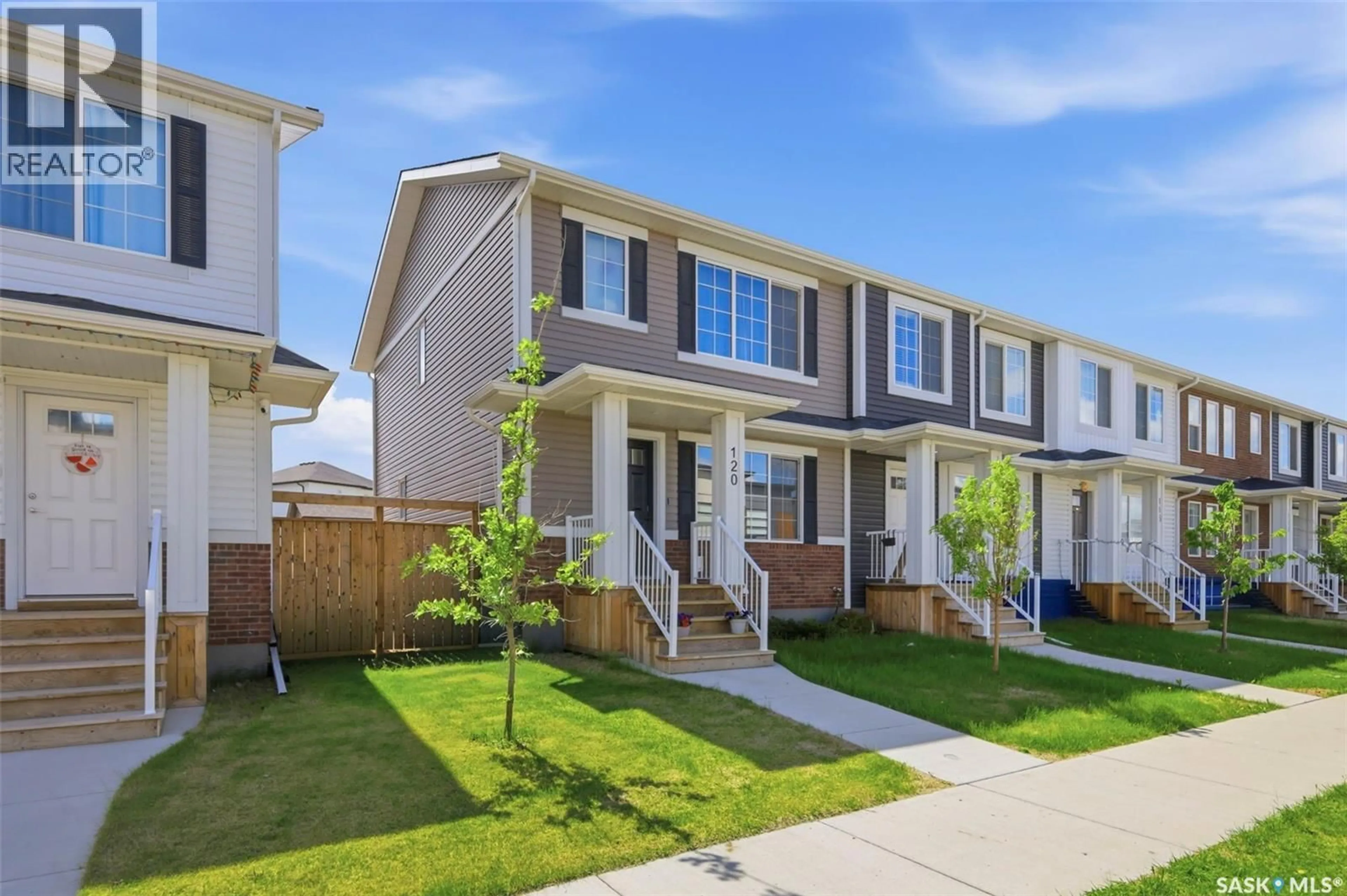 Home with vinyl exterior material, street for 120 WESTFIELD ROAD, Saskatoon Saskatchewan S7V0Z8