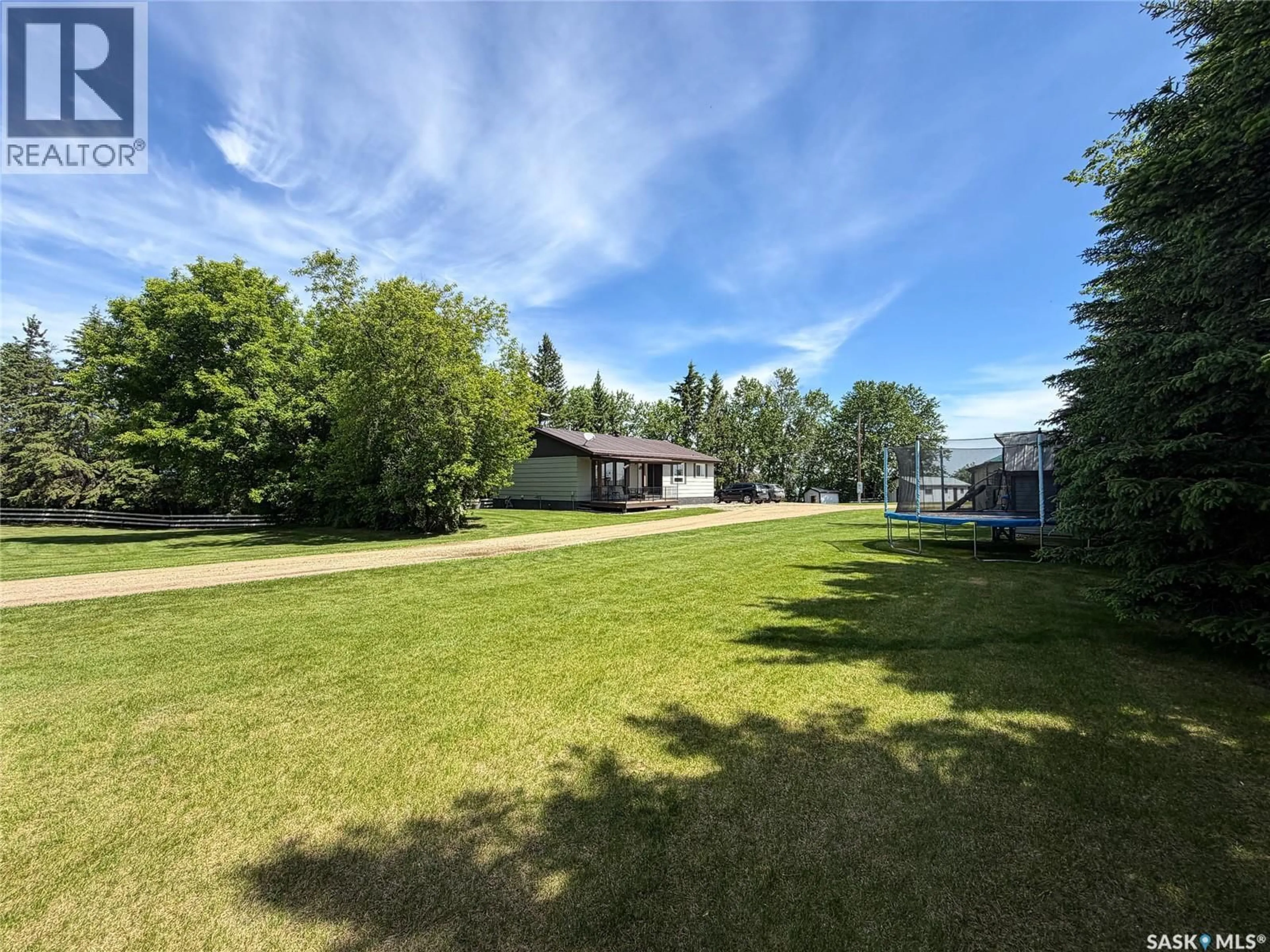 A pic from outside/outdoor area/front of a property/back of a property/a pic from drone, water/lake/river/ocean view for CABANA ACREAGE, Meadow Lake Rm No.588 Saskatchewan S9X1Y9