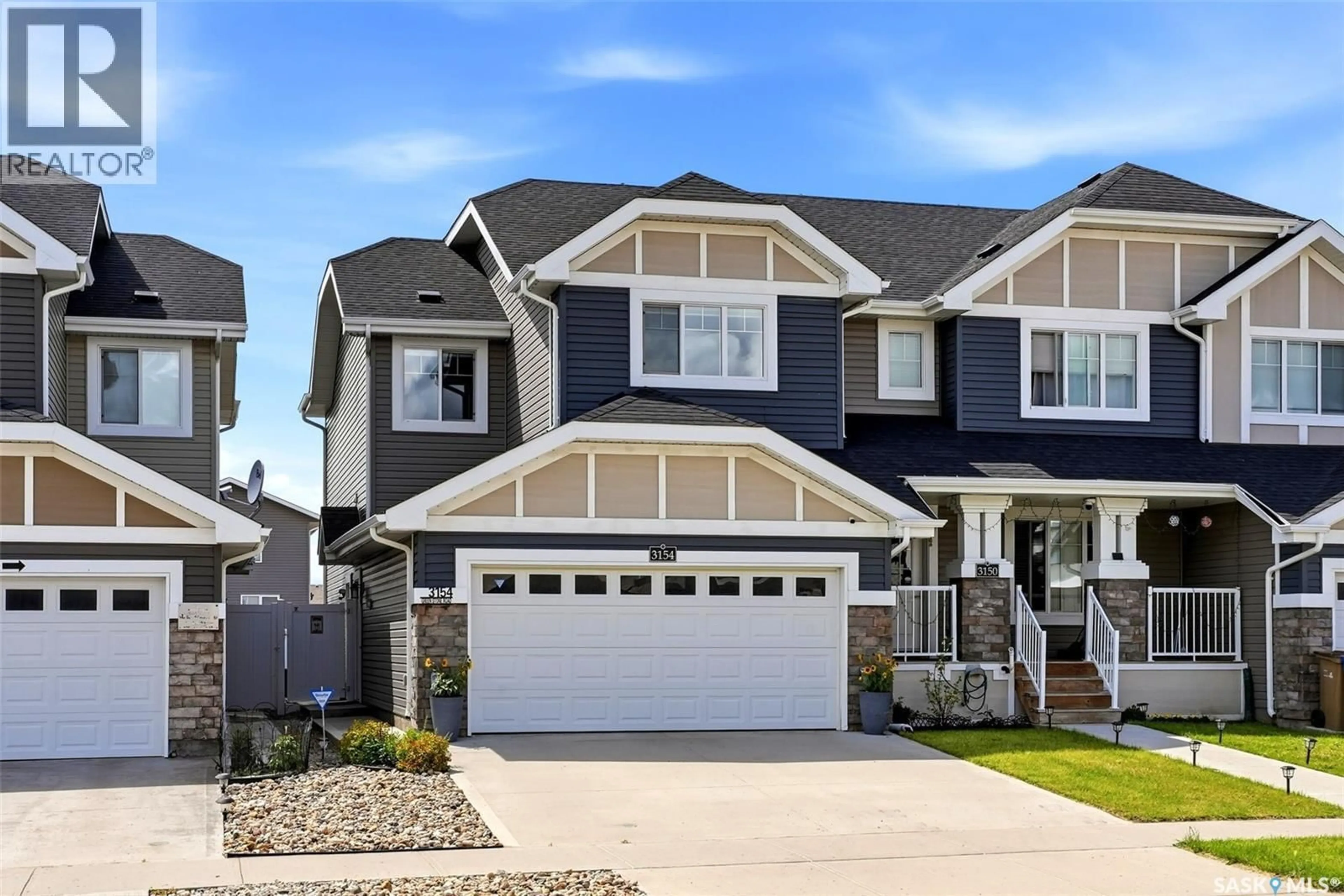 Home with vinyl exterior material, street for 3154 GREEN STONE ROAD, Regina Saskatchewan S4V3R8