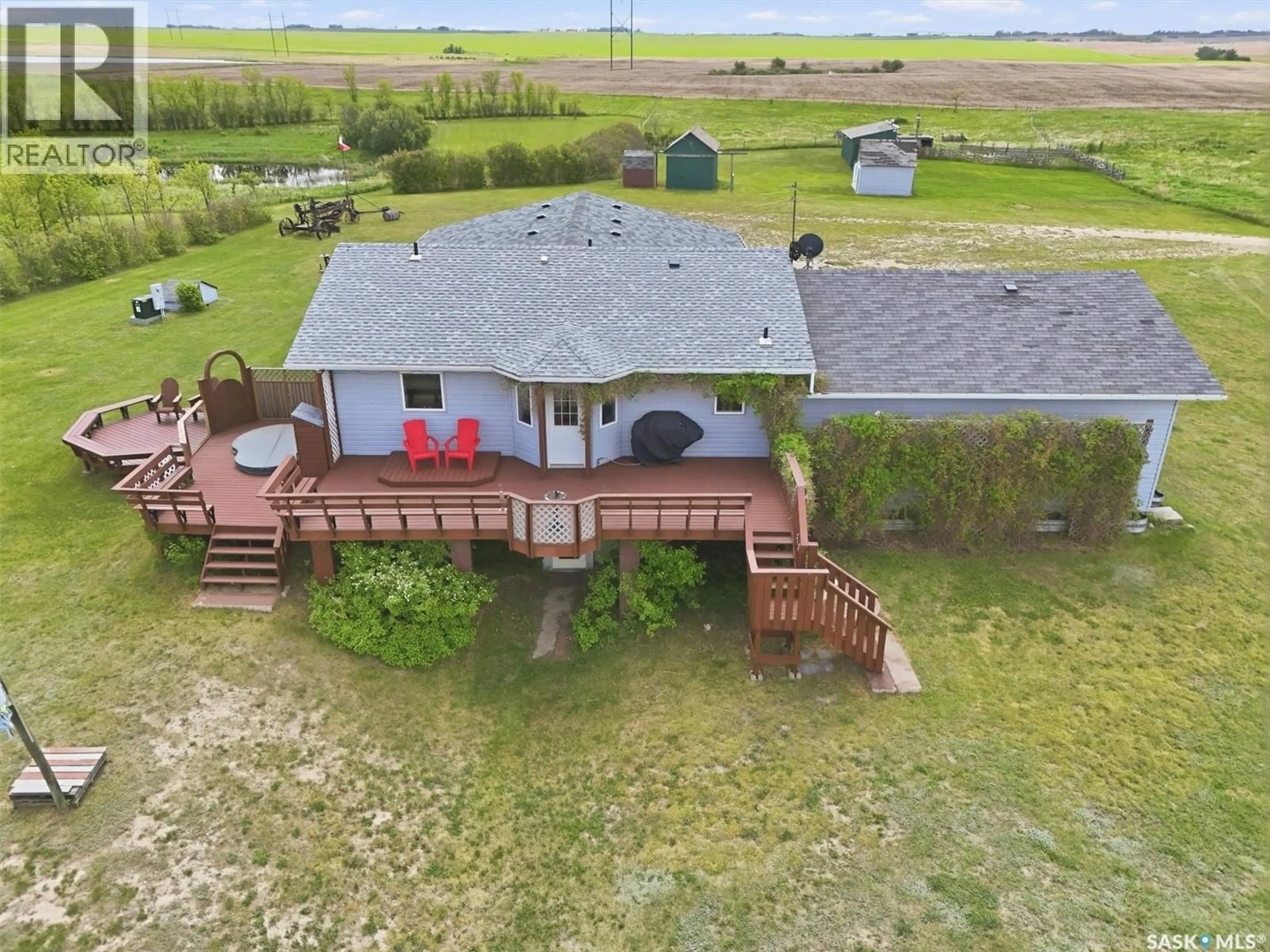A pic from outside/outdoor area/front of a property/back of a property/a pic from drone, water/lake/river/ocean view for 80 ACRES, Lost River Rm No. 313 Saskatchewan S0K0C0