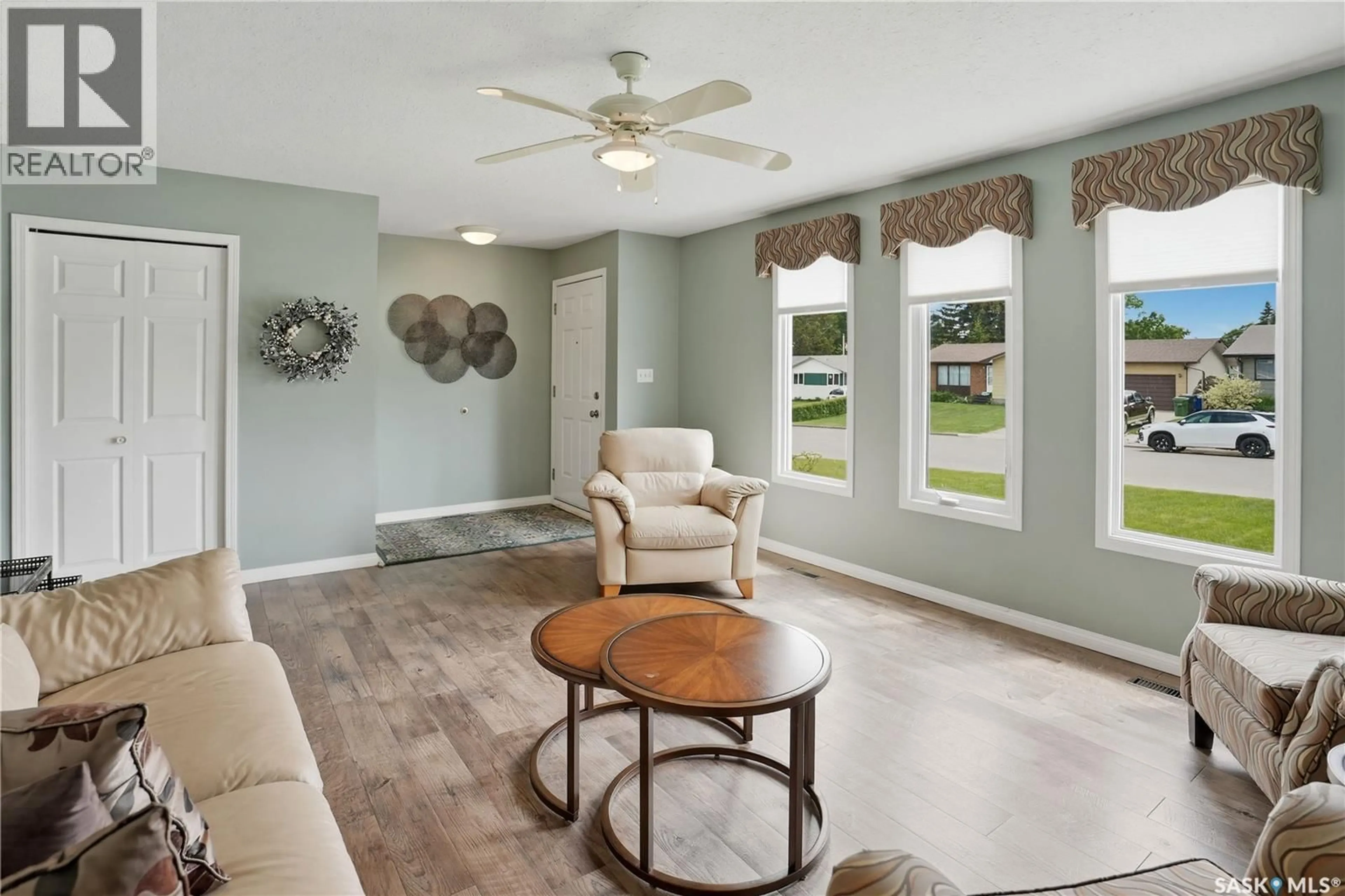 Living room with furniture, ceramic/tile floor for 342 35TH STREET, Battleford Saskatchewan S0M0E0