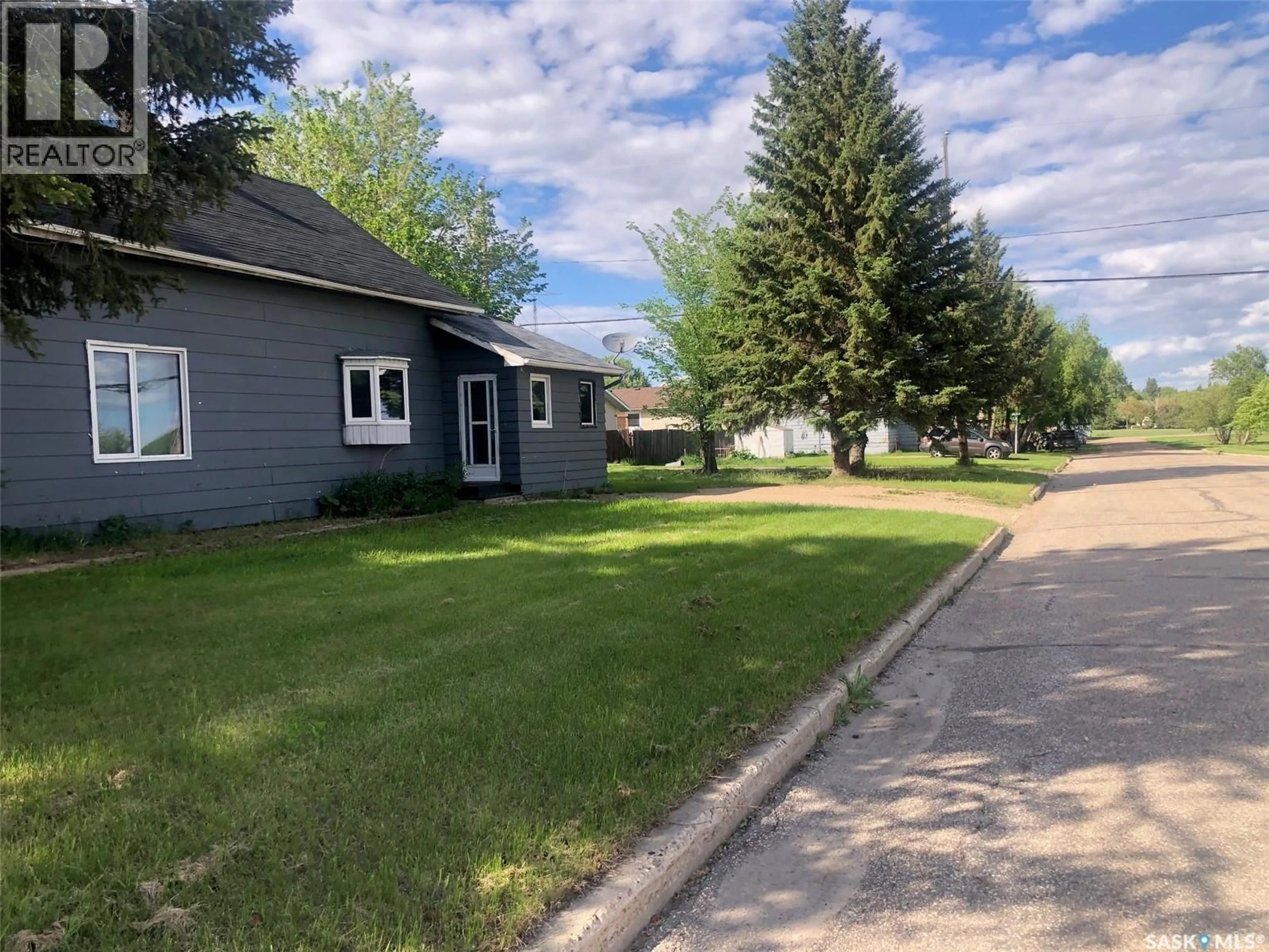 A pic from outside/outdoor area/front of a property/back of a property/a pic from drone, street for 202 1ST AVENUE, Preeceville Saskatchewan S0A3B0
