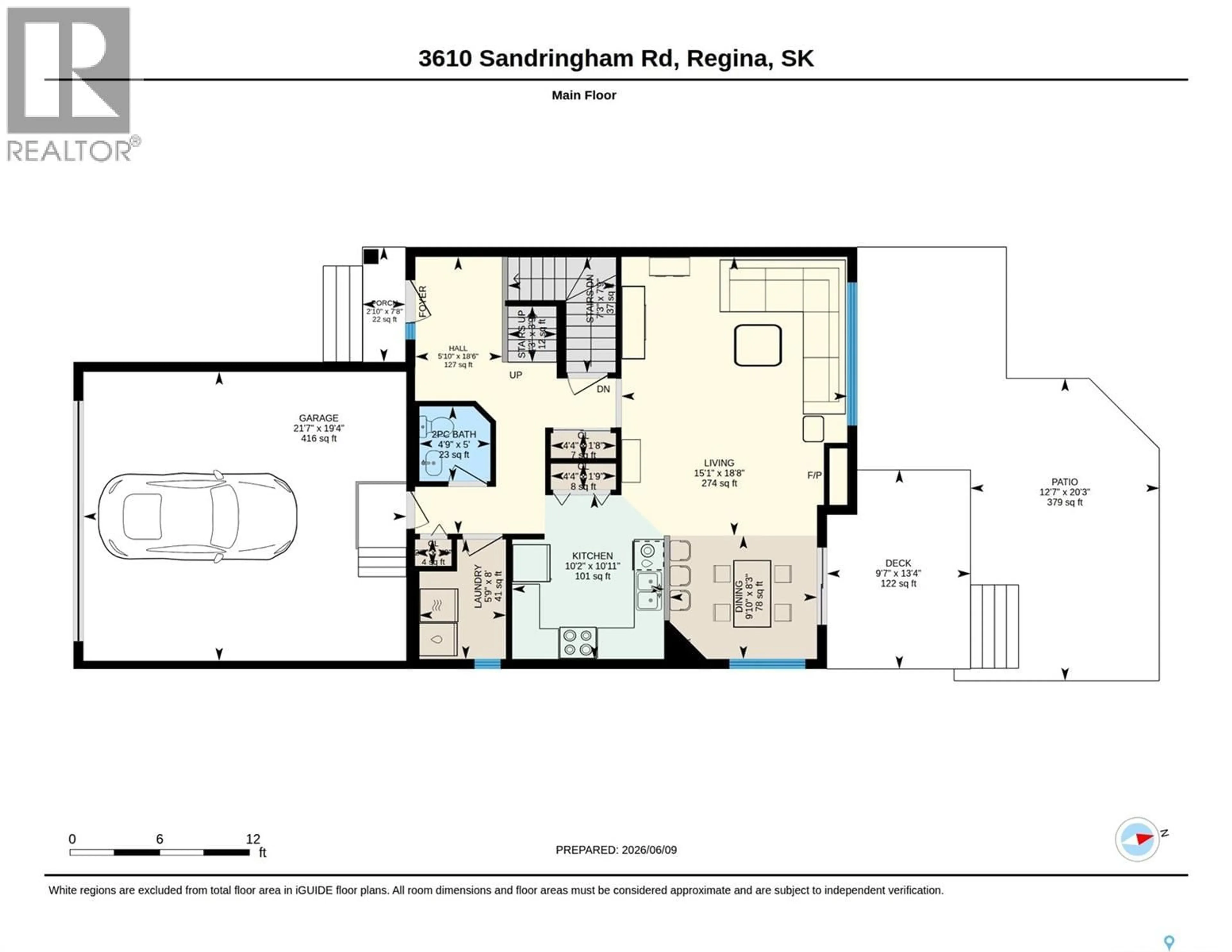 Floor plan for E - 3610 SANDRINGHAM ROAD, Regina Saskatchewan S4V3C4