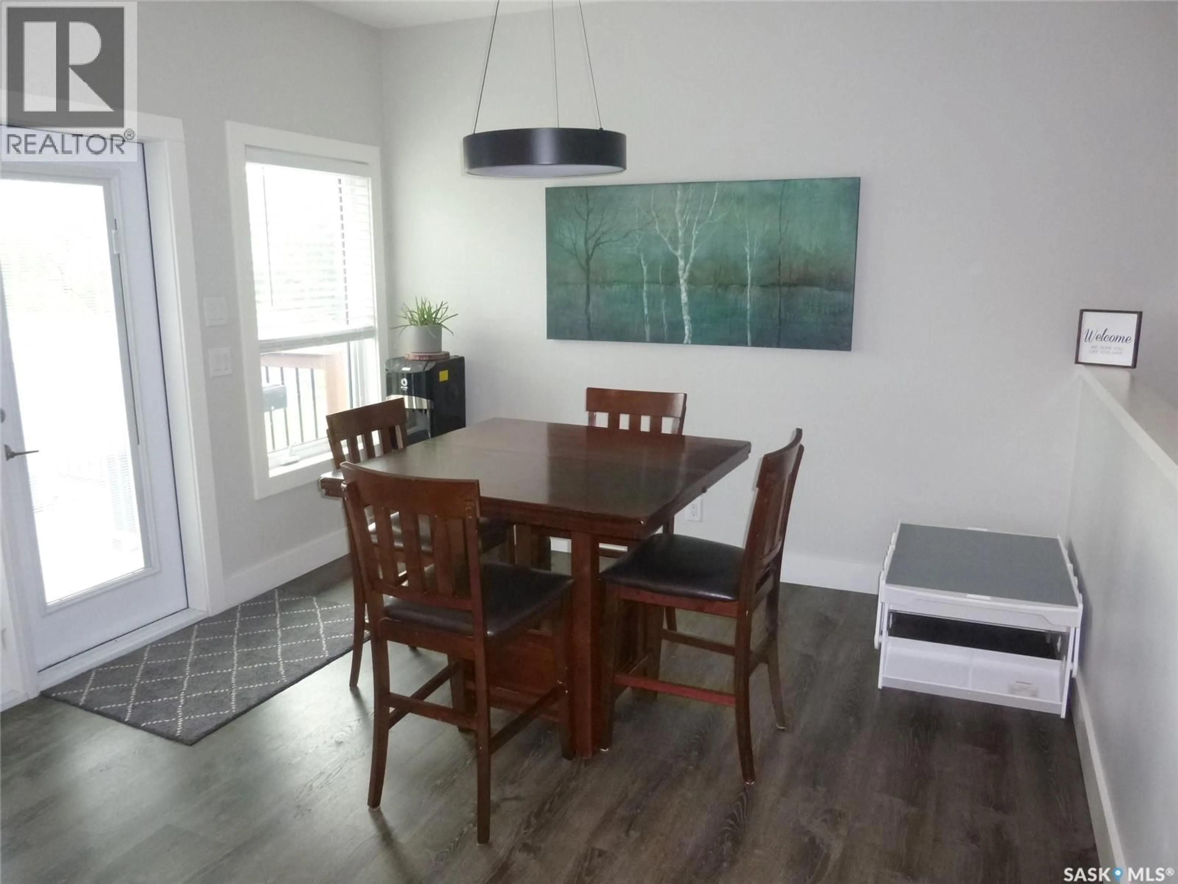 Dining room, wood/laminate floor for ELL ACREAGE, Edenwold Saskatchewan S0G3Z0