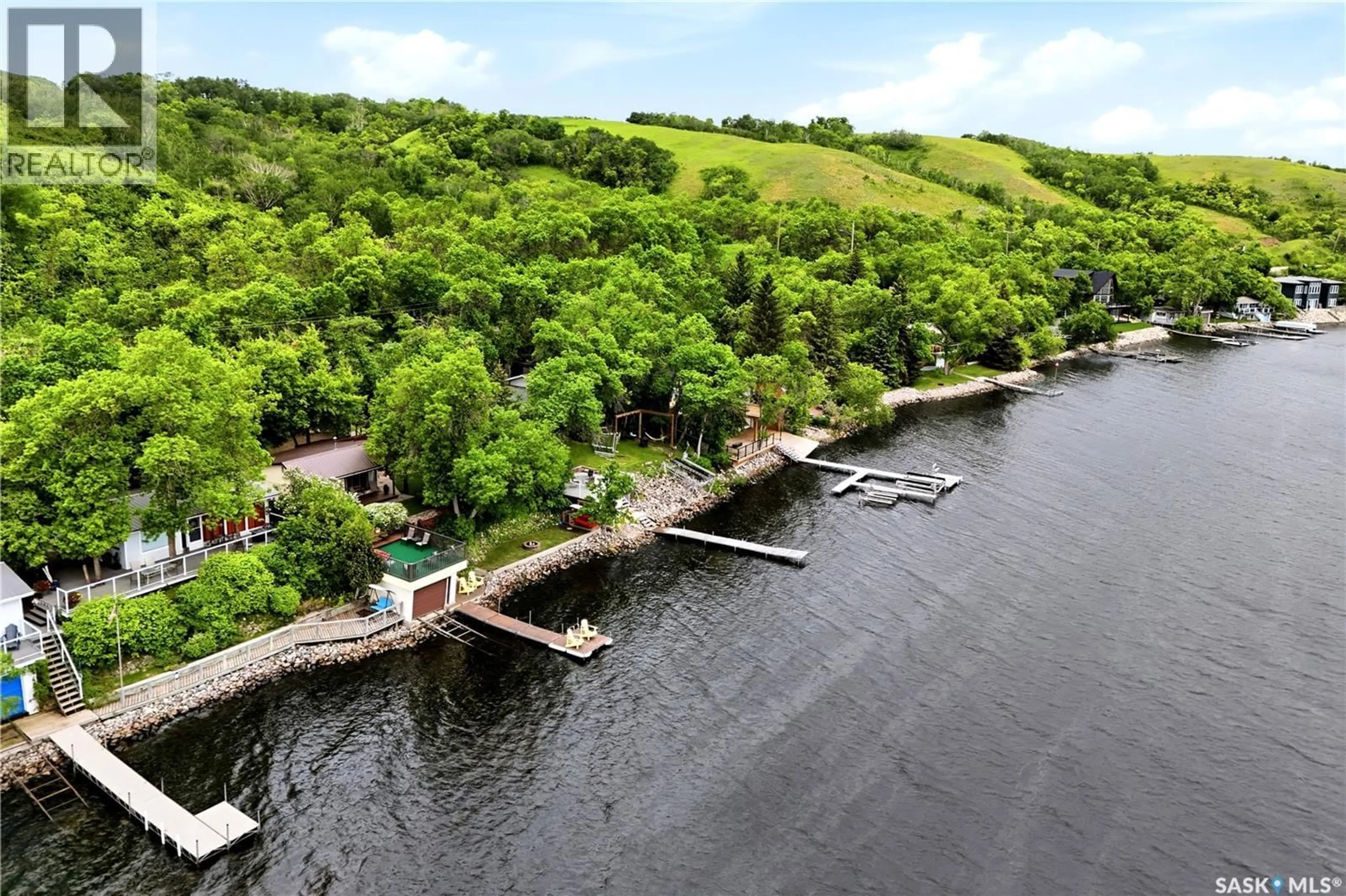 A pic from outside/outdoor area/front of a property/back of a property/a pic from drone, water/lake/river/ocean view for 157 KATEPWA ROAD, Katepwa Beach Saskatchewan S0G2K0
