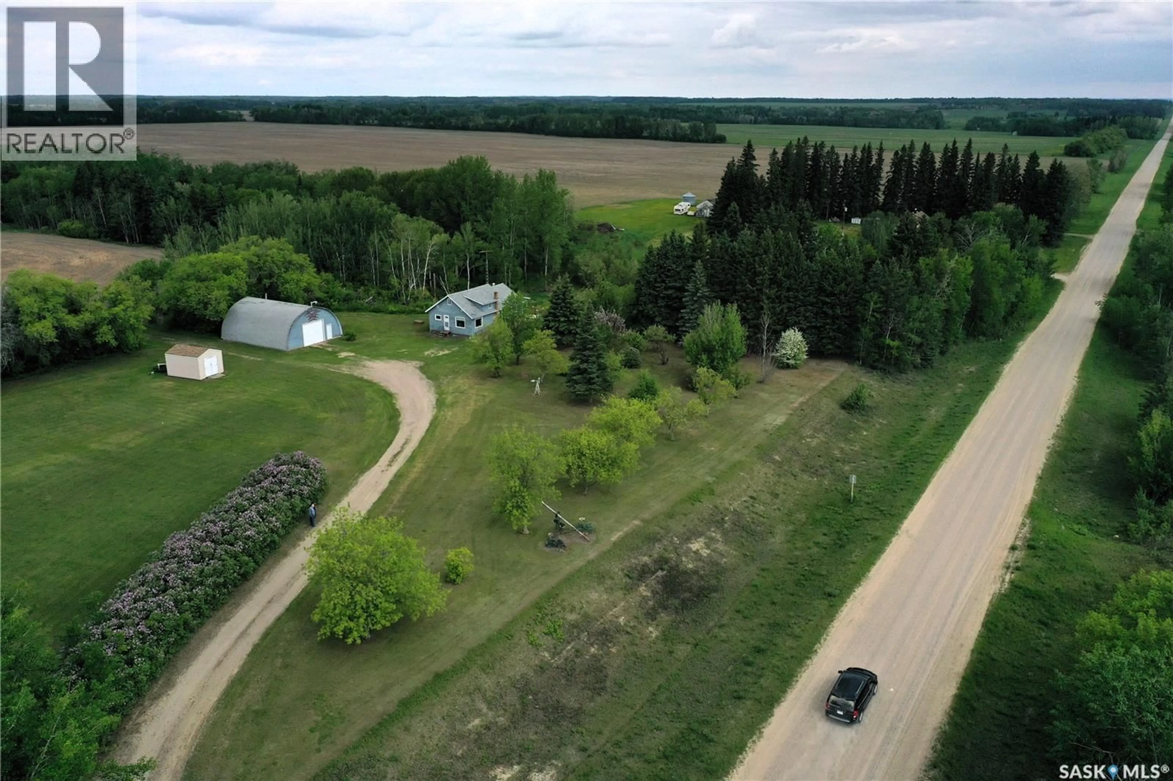 A pic from outside/outdoor area/front of a property/back of a property/a pic from drone, forest/trees view for RODGERS ACREAGE, Torch River Rm No. 488 Saskatchewan S0J1P0